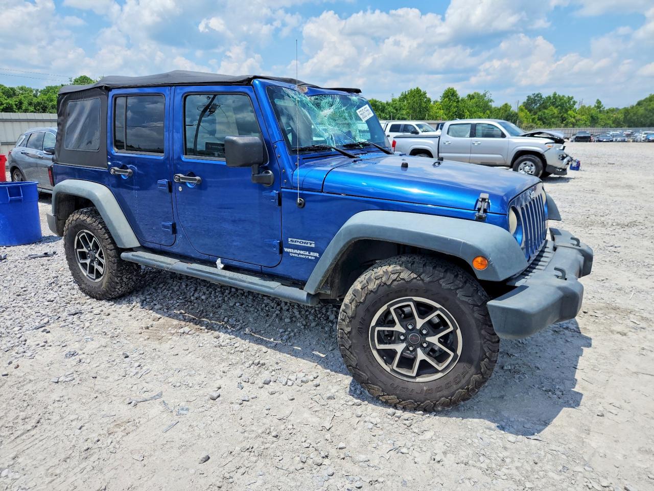 2010 Jeep Wrangler Unlimited Sport Синий vin: 1J4BA3H1XAL184944