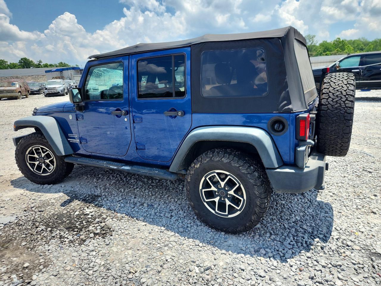 2010 Jeep Wrangler Unlimited Sport Синий vin: 1J4BA3H1XAL184944