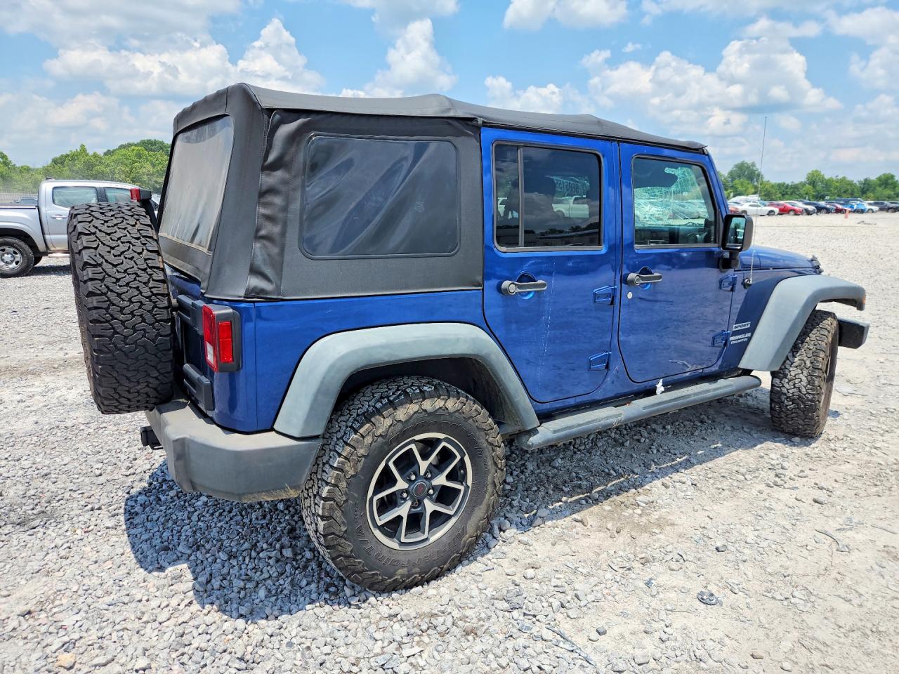 2010 Jeep Wrangler Unlimited Sport Синий vin: 1J4BA3H1XAL184944