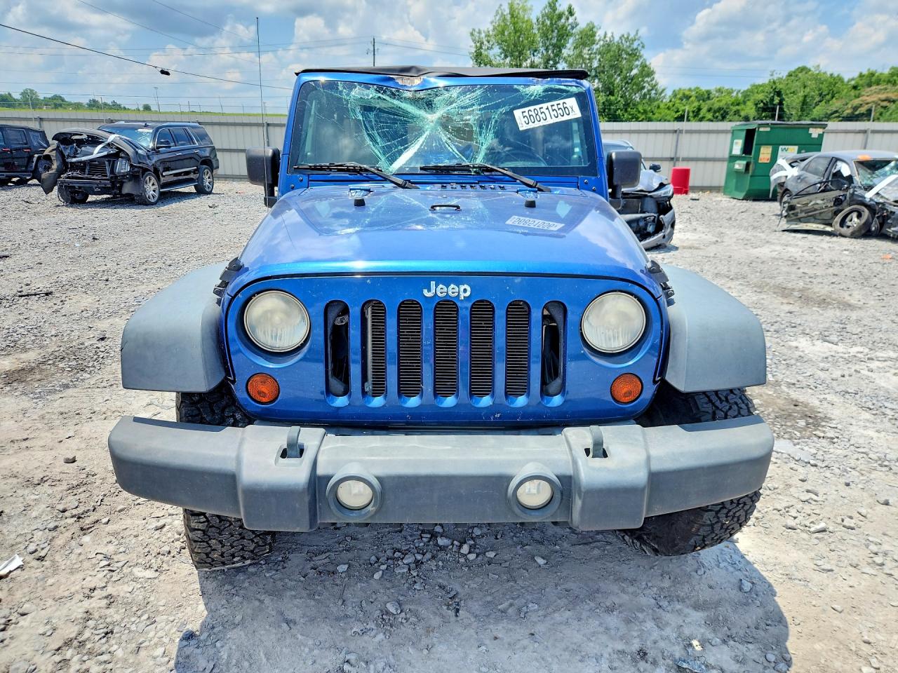 2010 Jeep Wrangler Unlimited Sport Синий vin: 1J4BA3H1XAL184944
