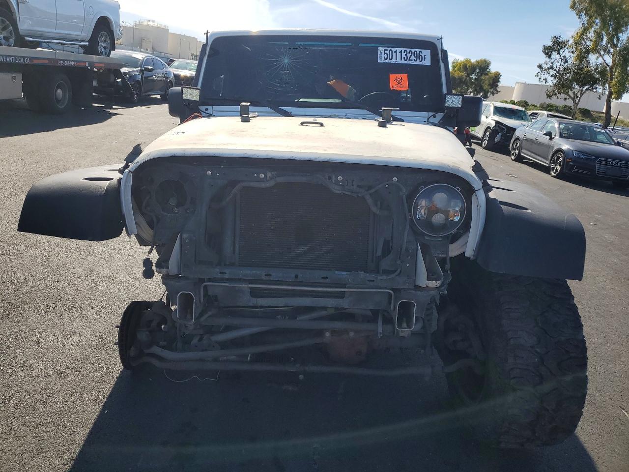 2010 Jeep Wrangler Unlimited Sport White vin: 1J4BA3H1XAL188654