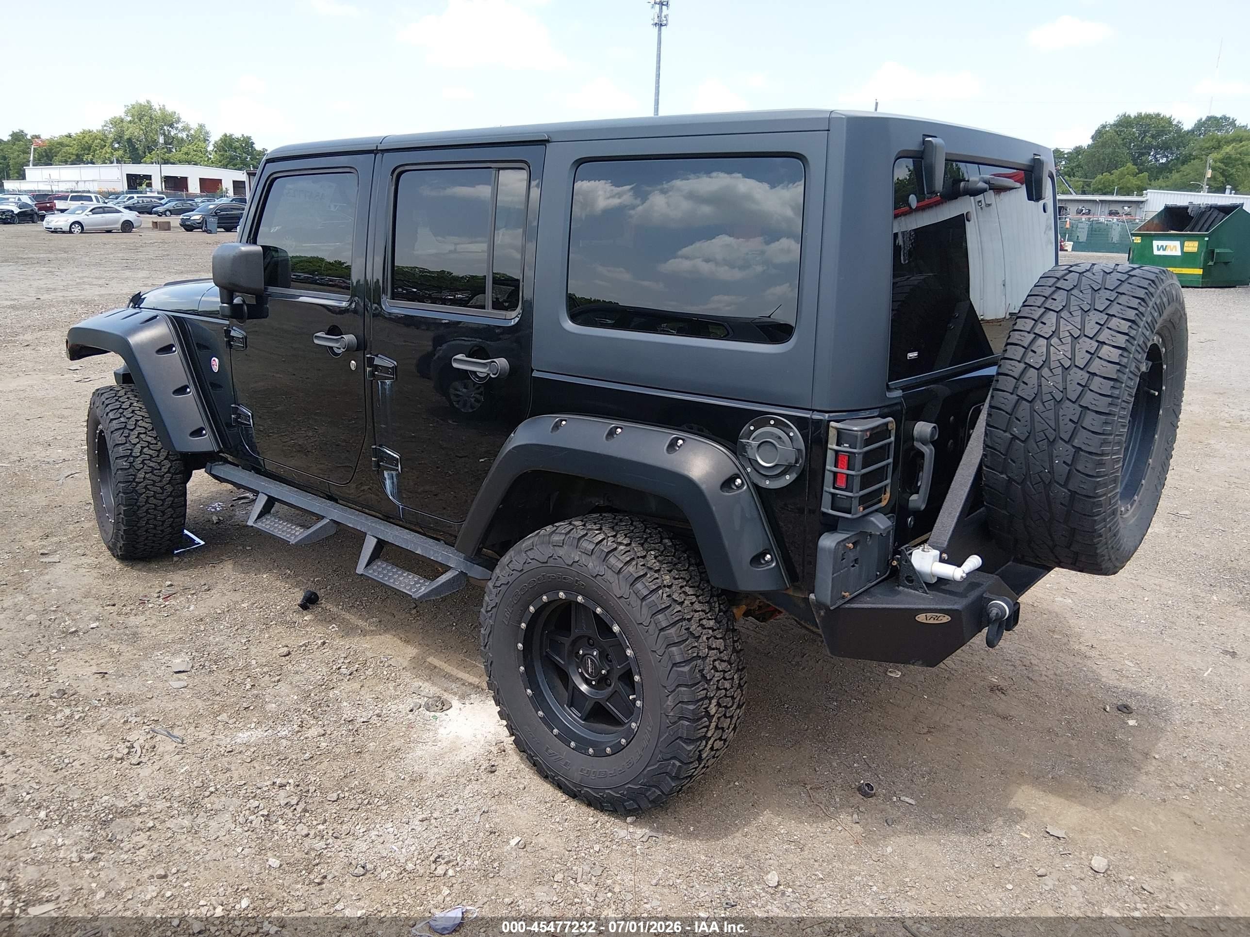 2011 Jeep Wrangler Unlimited Sport Black vin: 1J4BA3H1XBL507956