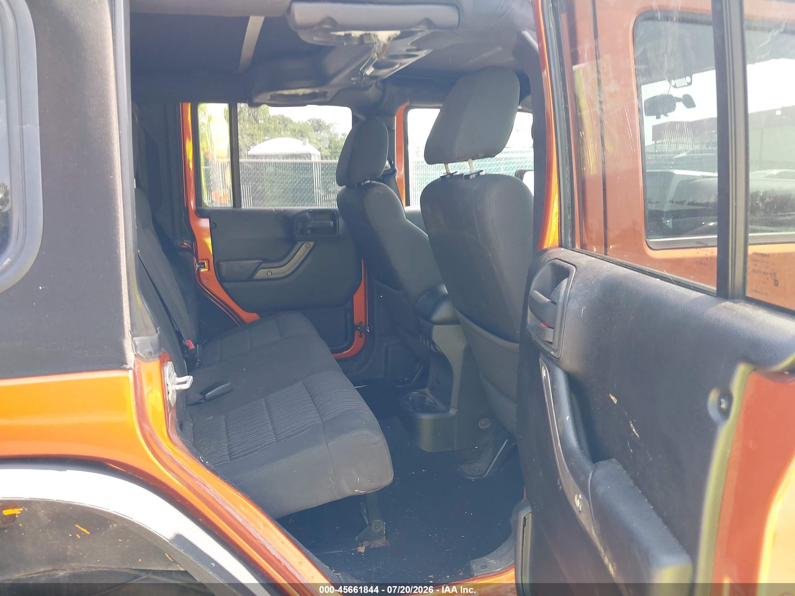 2011 Jeep Wrangler Unlimited Sport Orange vin: 1J4BA3H1XBL581250