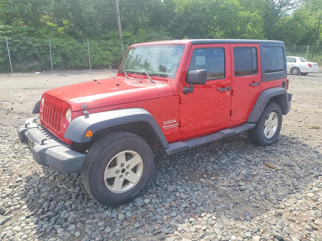 2011 Jeep Wrangler Unlimited Sport Красный vin: 1J4BA3H1XBL612237