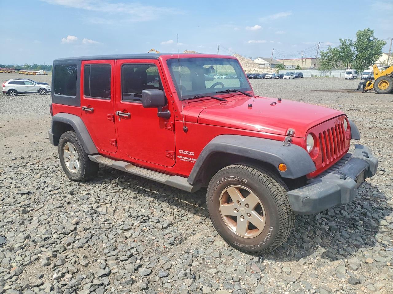 2011 Jeep Wrangler Unlimited Sport Красный vin: 1J4BA3H1XBL612237