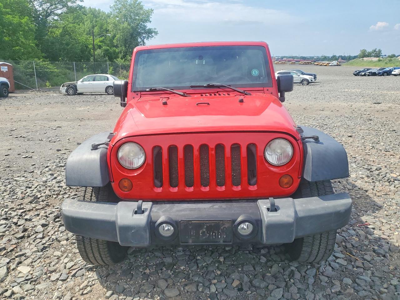 2011 Jeep Wrangler Unlimited Sport Красный vin: 1J4BA3H1XBL612237