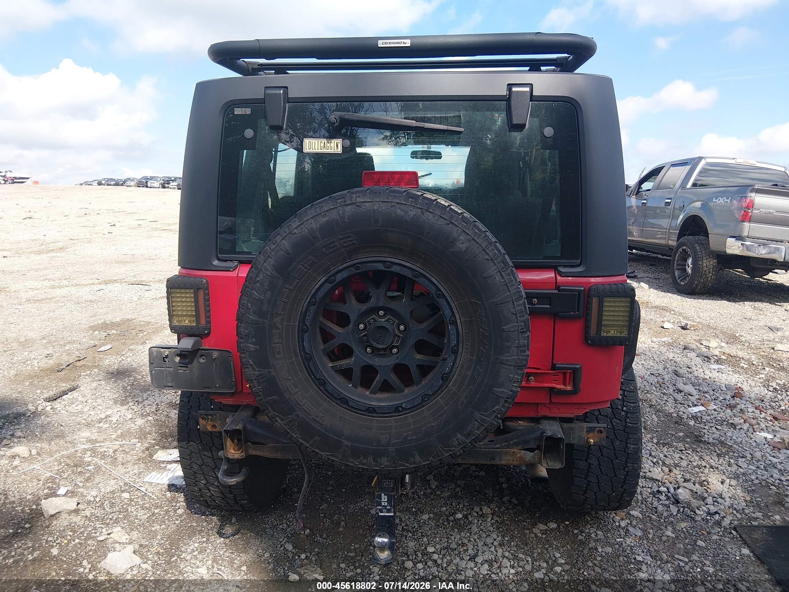 2011 Jeep Wrangler Unlimited Sport Red vin: 1J4BA3H1XBL623254
