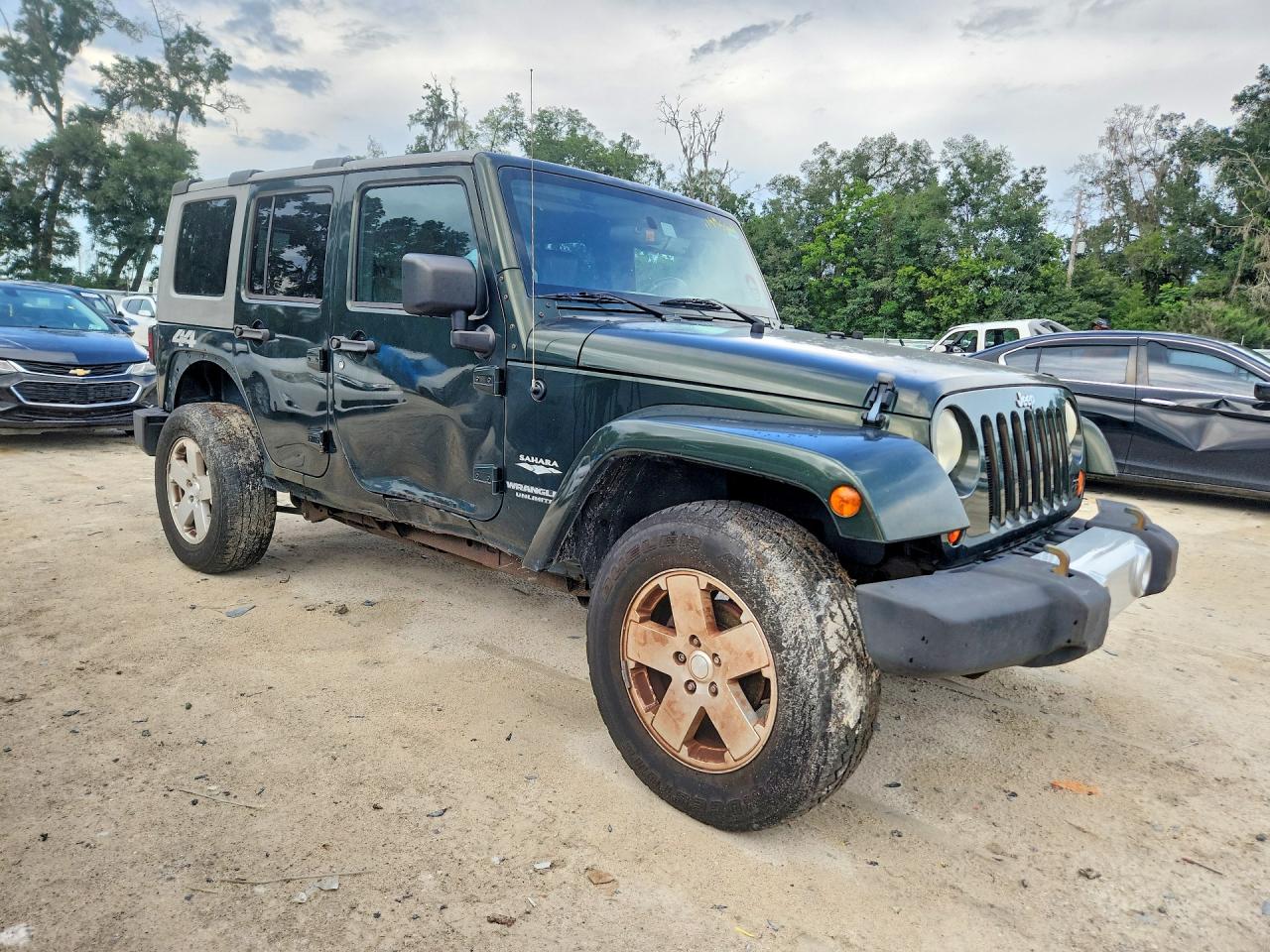 2010 Jeep Wrangler Unlimited Sahara Зеленый vin: 1J4BA5H10AL174953