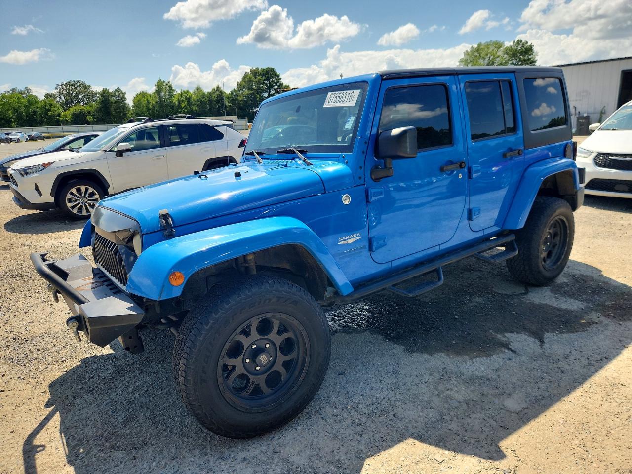 2011 Jeep Wrangler Unlimited Sahara Blue vin: 1J4BA5H10BL632346