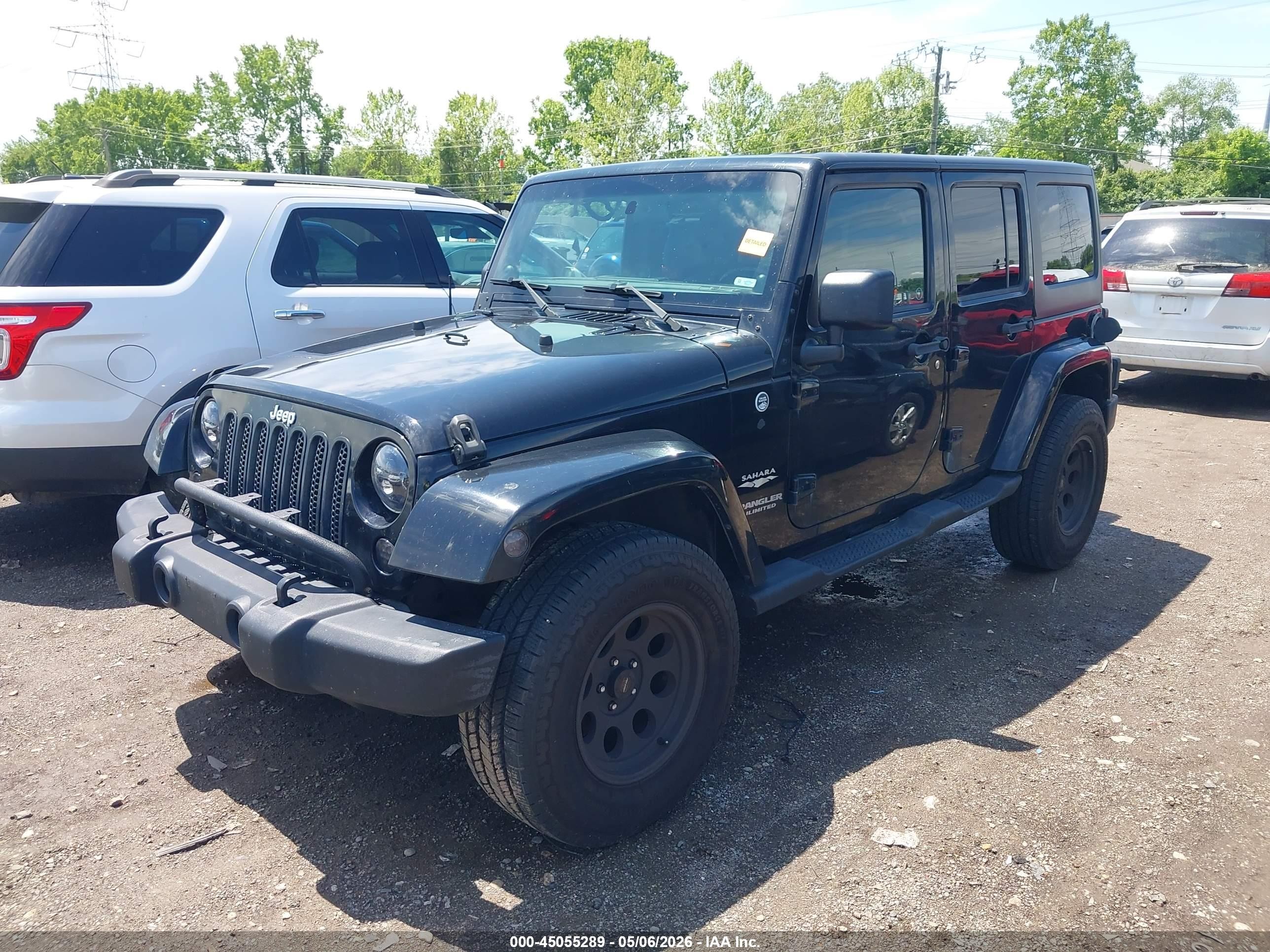 2011 Jeep Wrangler Unlimited Sahara Черный vin: 1J4BA5H10BL635392
