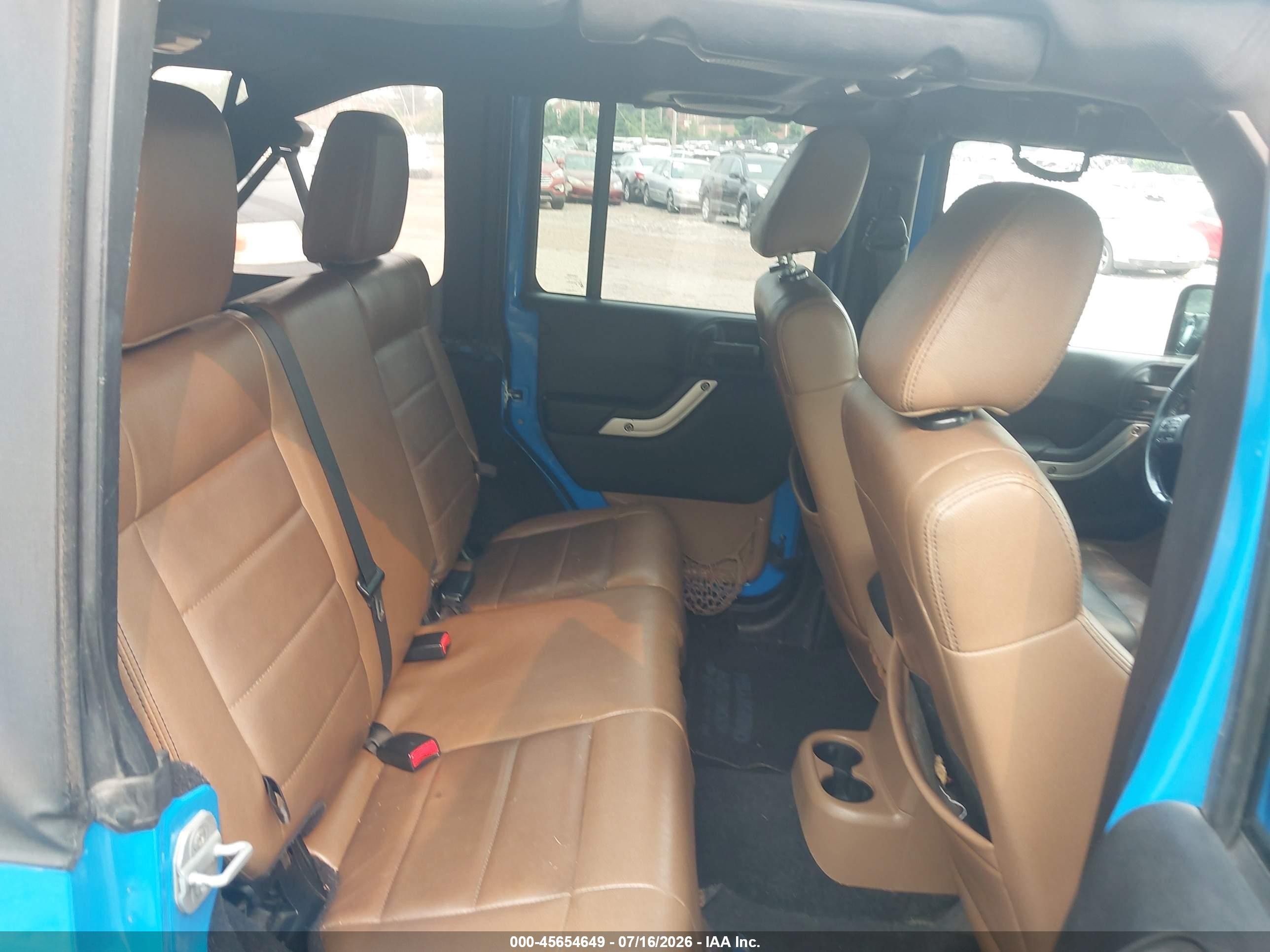 2011 Jeep Wrangler Unlimited Sahara Blue vin: 1J4BA5H11BL563361