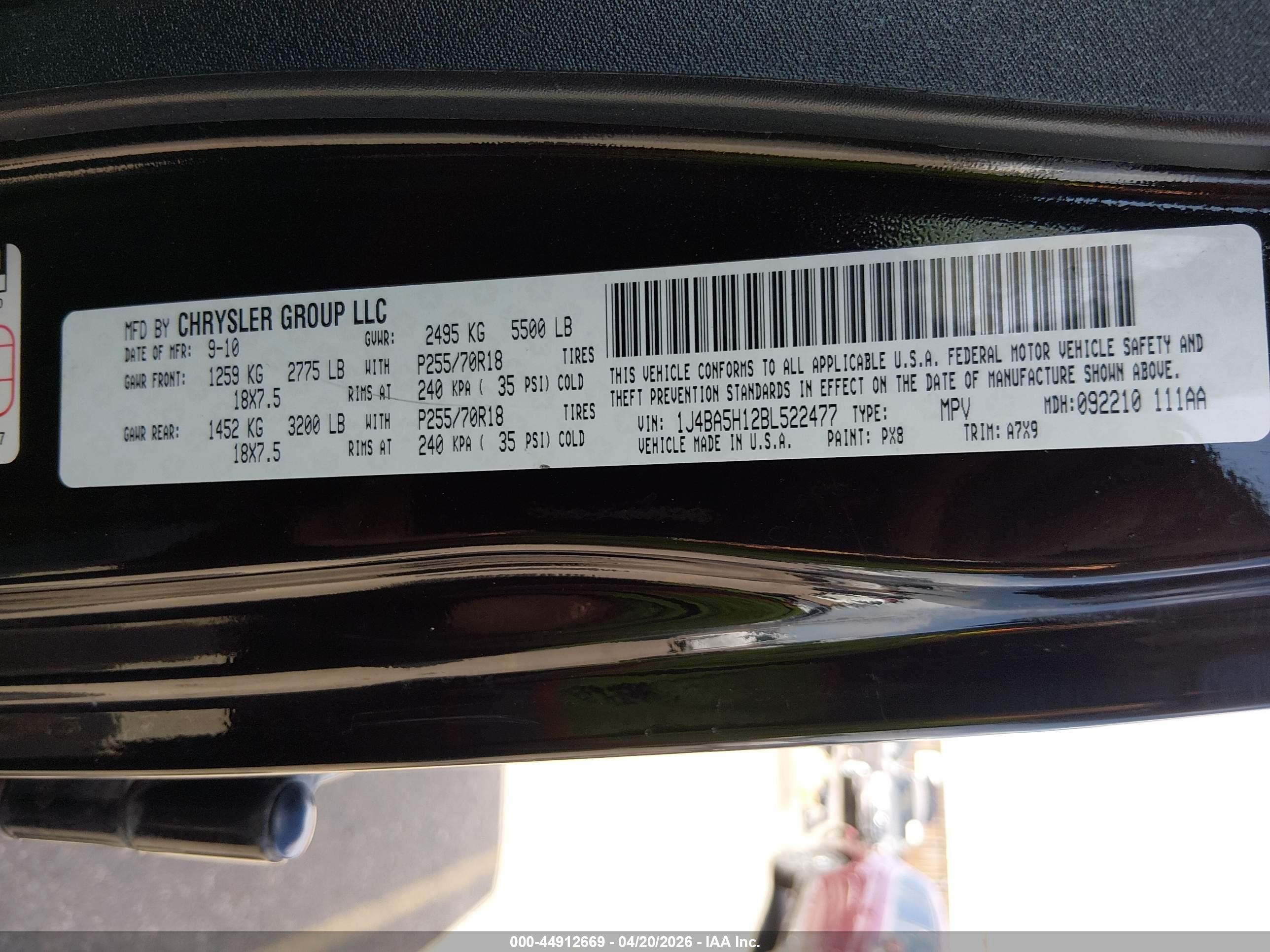 2011 Jeep Wrangler Unlimited Sahara Black vin: 1J4BA5H12BL522477