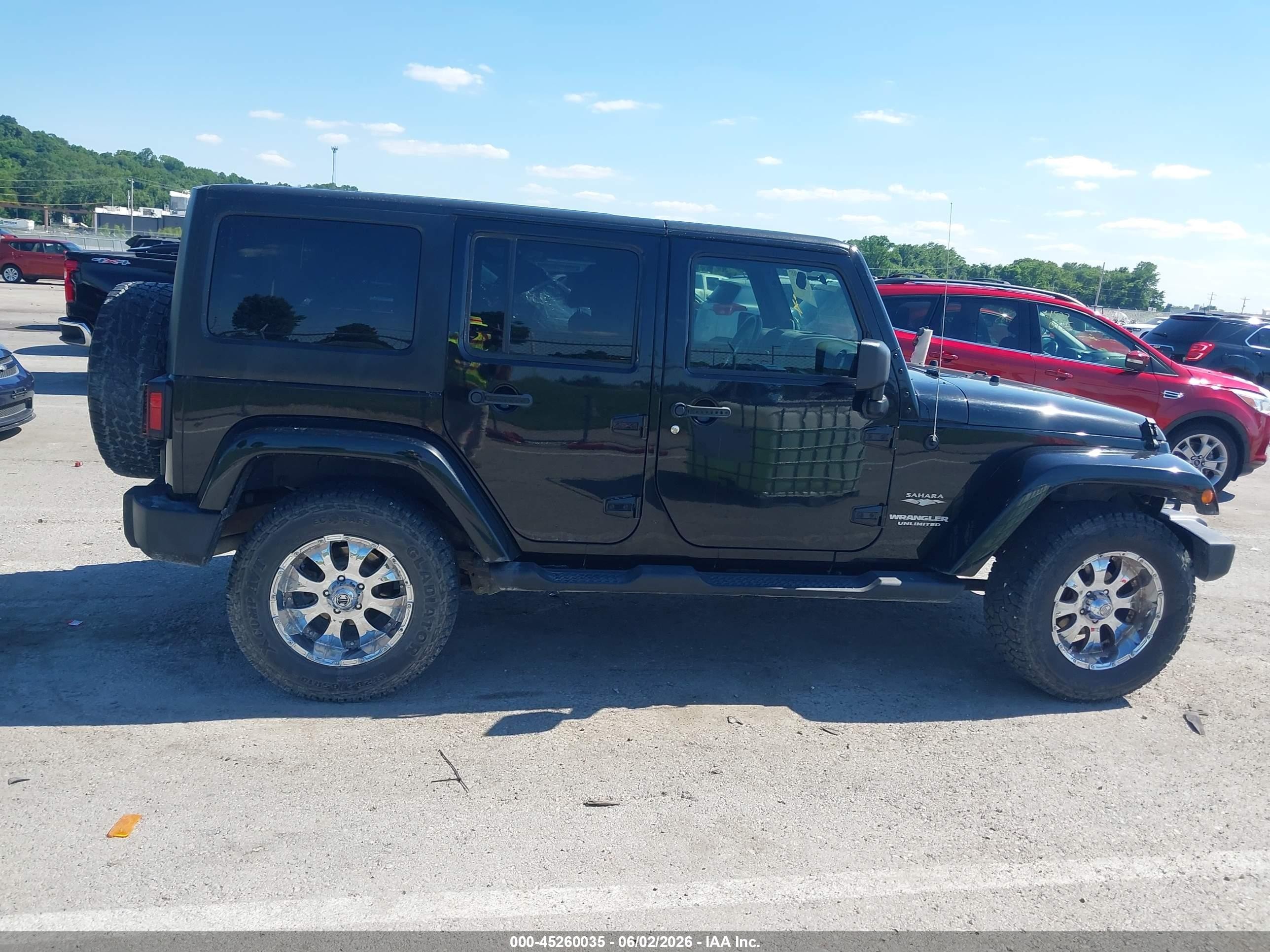 2011 Jeep Wrangler Unlimited Sahara Black vin: 1J4BA5H12BL550571