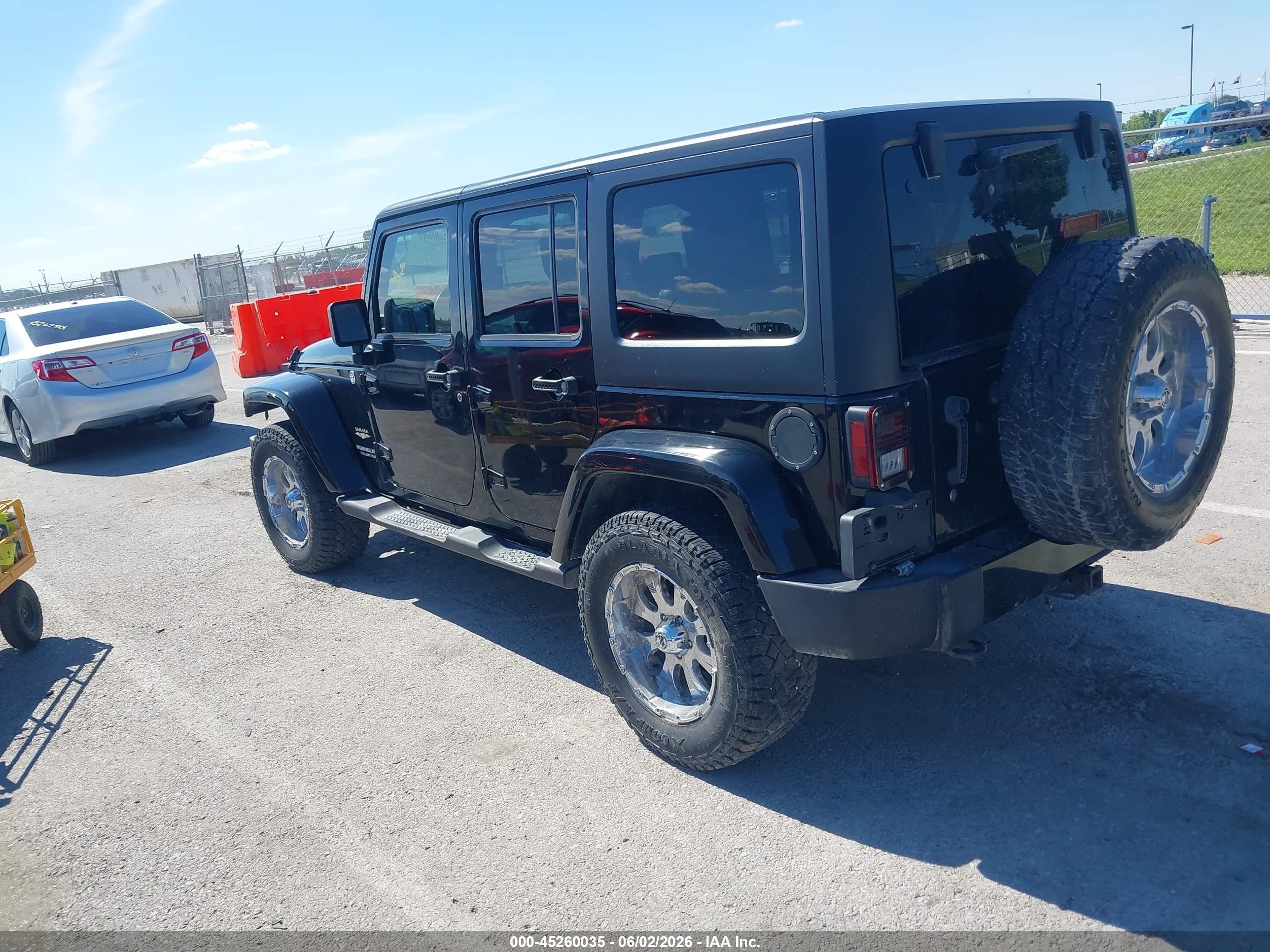 2011 Jeep Wrangler Unlimited Sahara Black vin: 1J4BA5H12BL550571