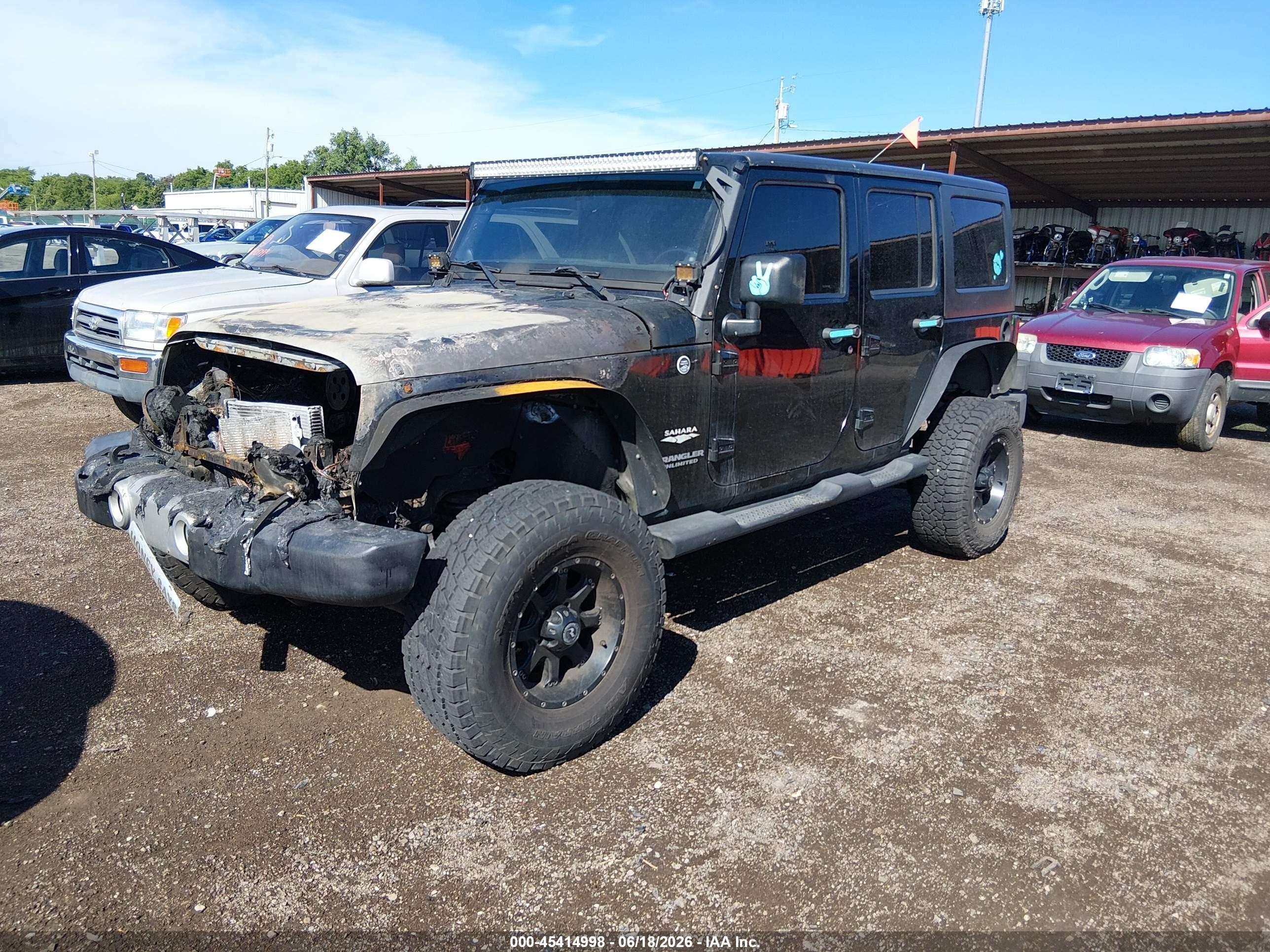 2011 Jeep Wrangler Unlimited Sahara Black vin: 1J4BA5H12BL587541
