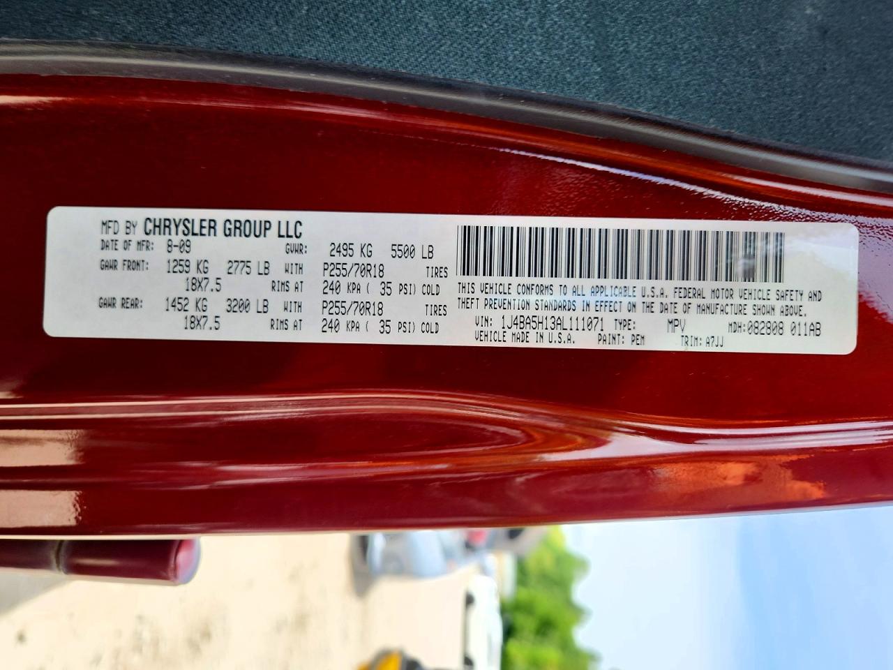 2010 Jeep Wrangler Unlimited Sahara Red vin: 1J4BA5H13AL111071
