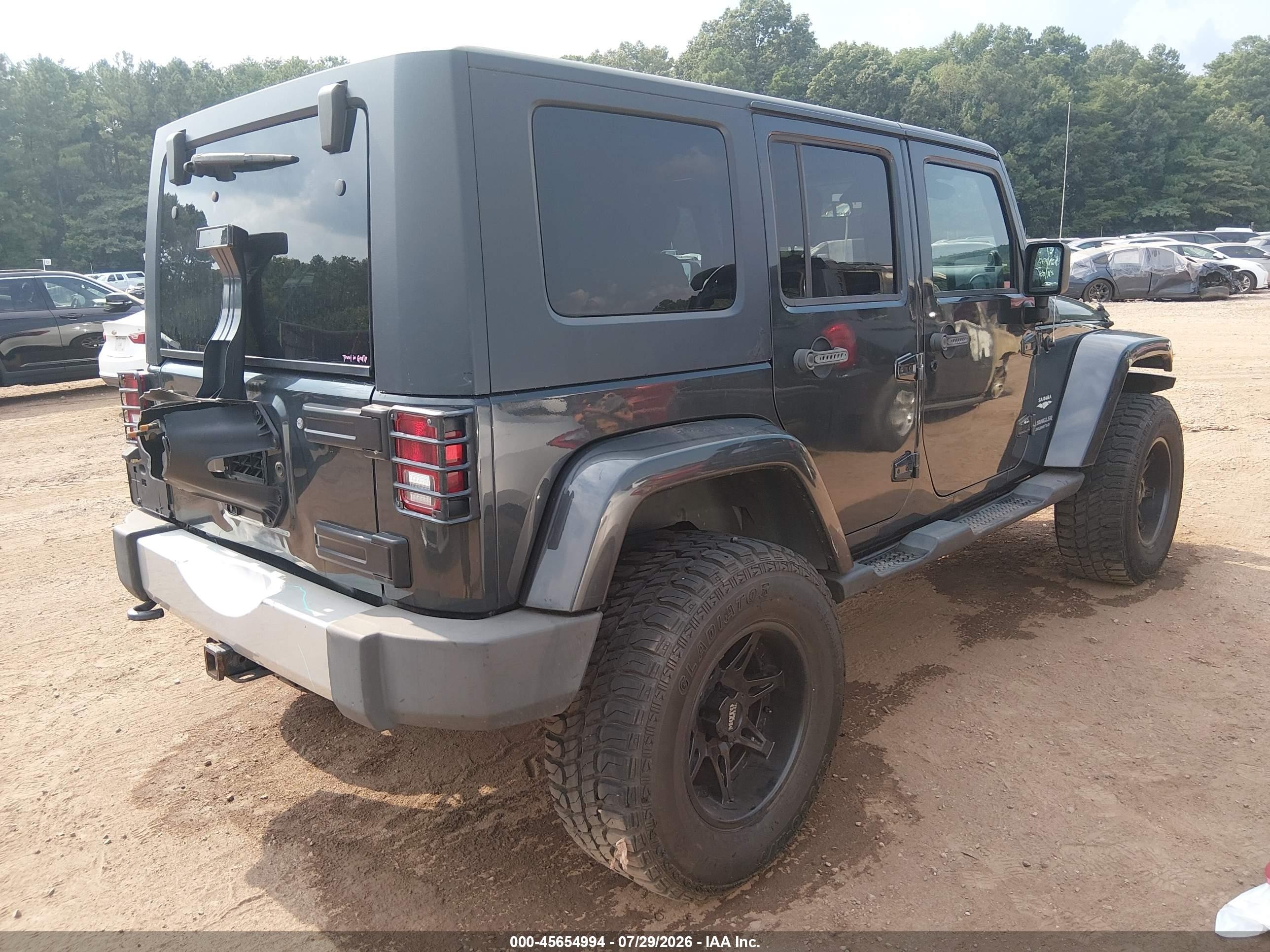2010 Jeep Wrangler Unlimited Sahara Black vin: 1J4BA5H13AL139890