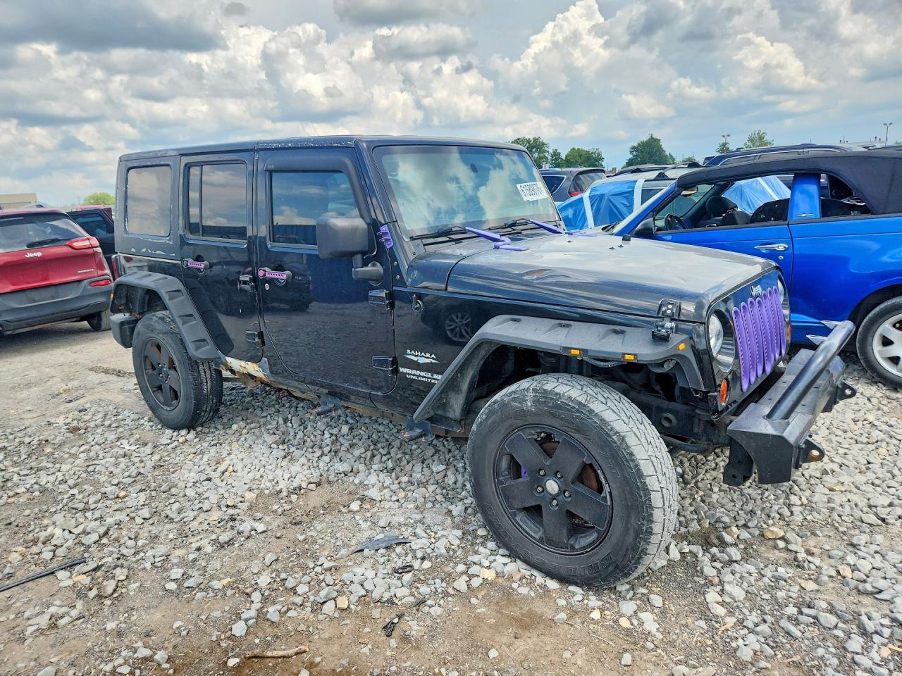 2010 Jeep Wrangler Unlimited Sahara Черный vin: 1J4BA5H13AL224650