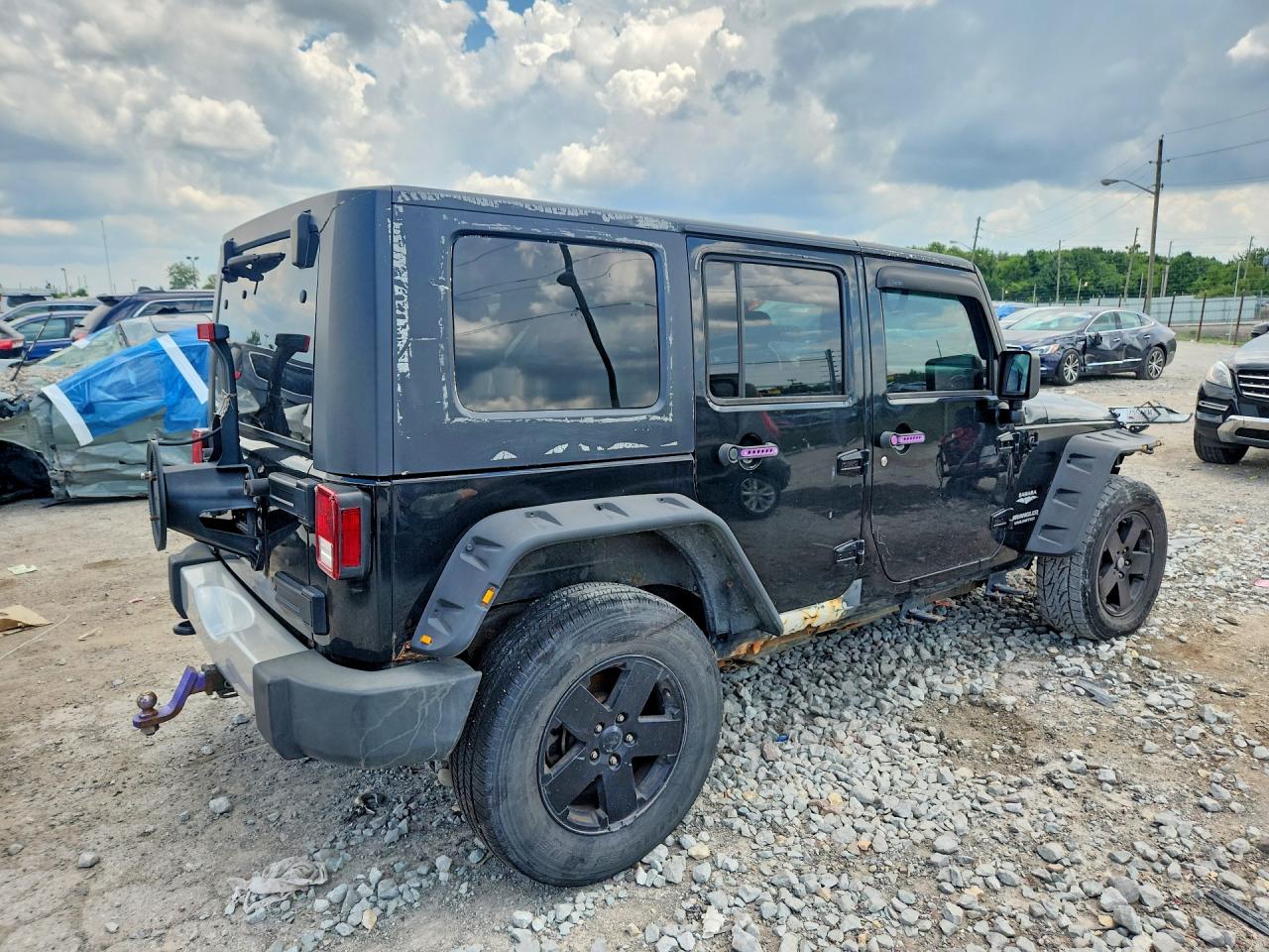 2010 Jeep Wrangler Unlimited Sahara Черный vin: 1J4BA5H13AL224650