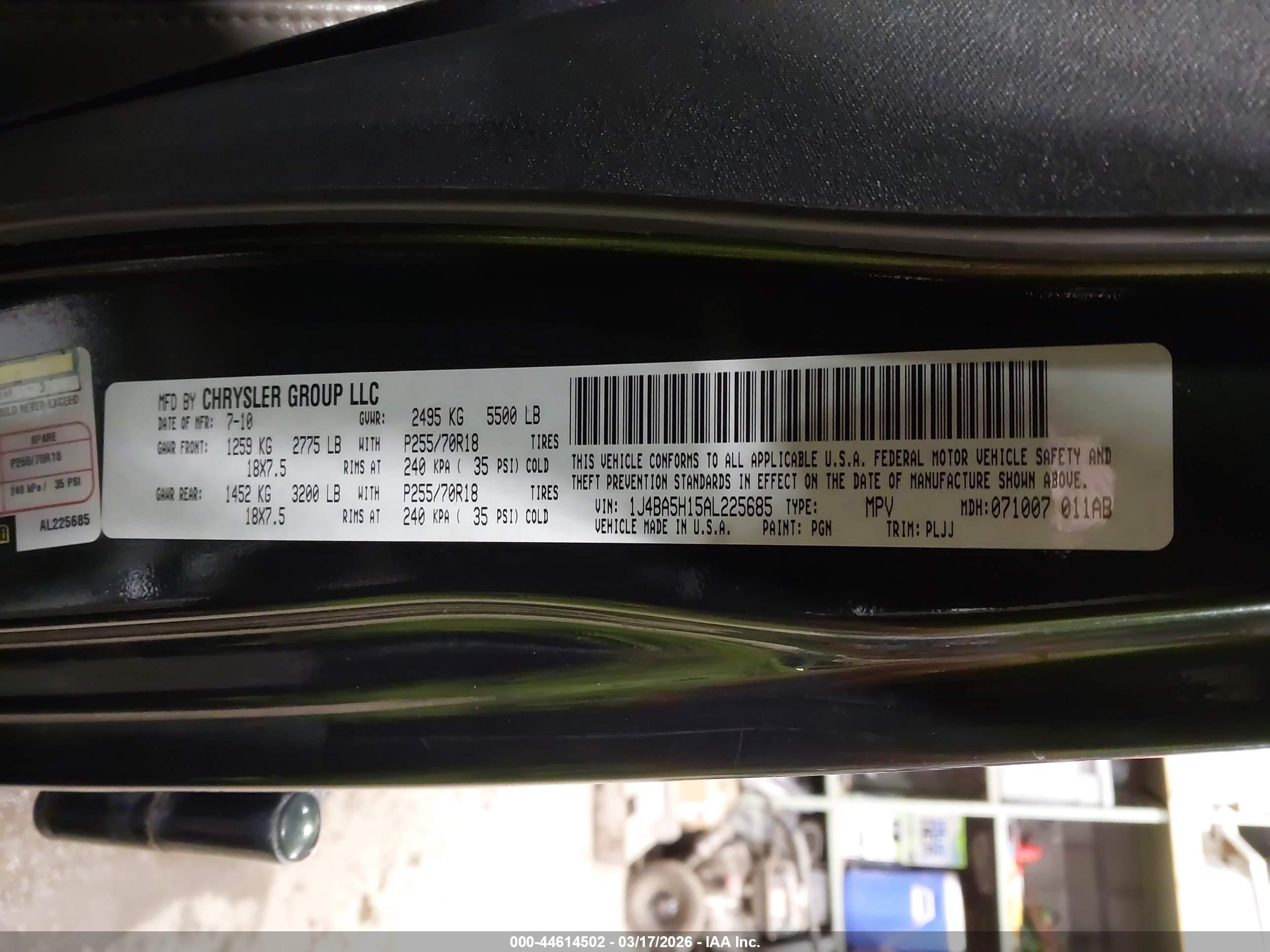 2010 Jeep Wrangler Unlimited Sahara Green vin: 1J4BA5H15AL225685