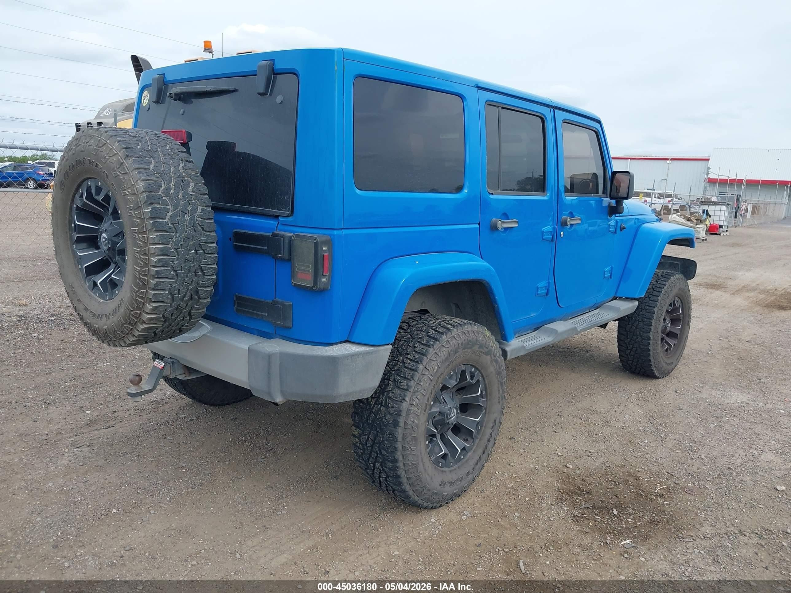 2011 Jeep Wrangler Unlimited Sahara Blue vin: 1J4BA5H15BL559216