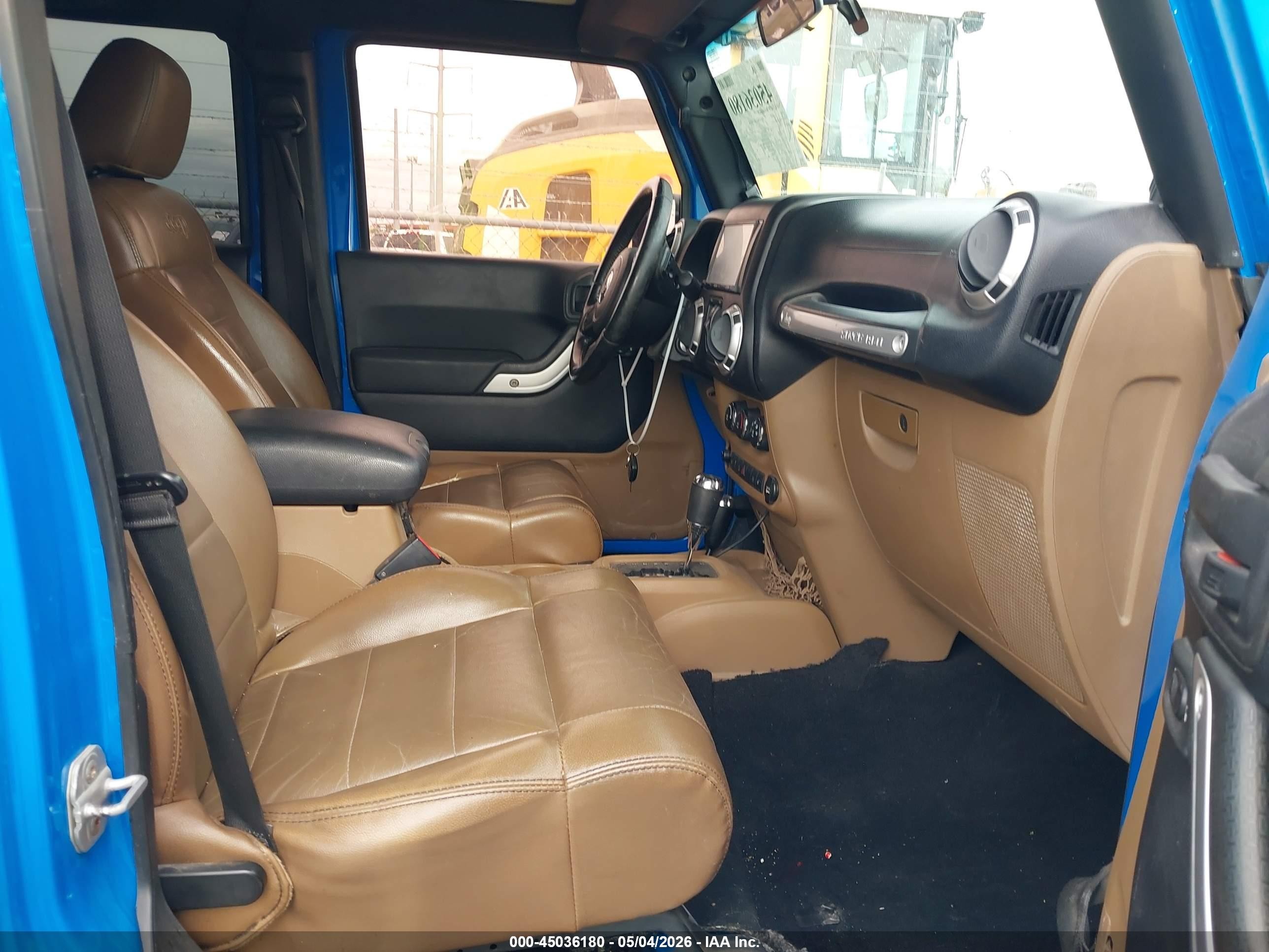 2011 Jeep Wrangler Unlimited Sahara Blue vin: 1J4BA5H15BL559216