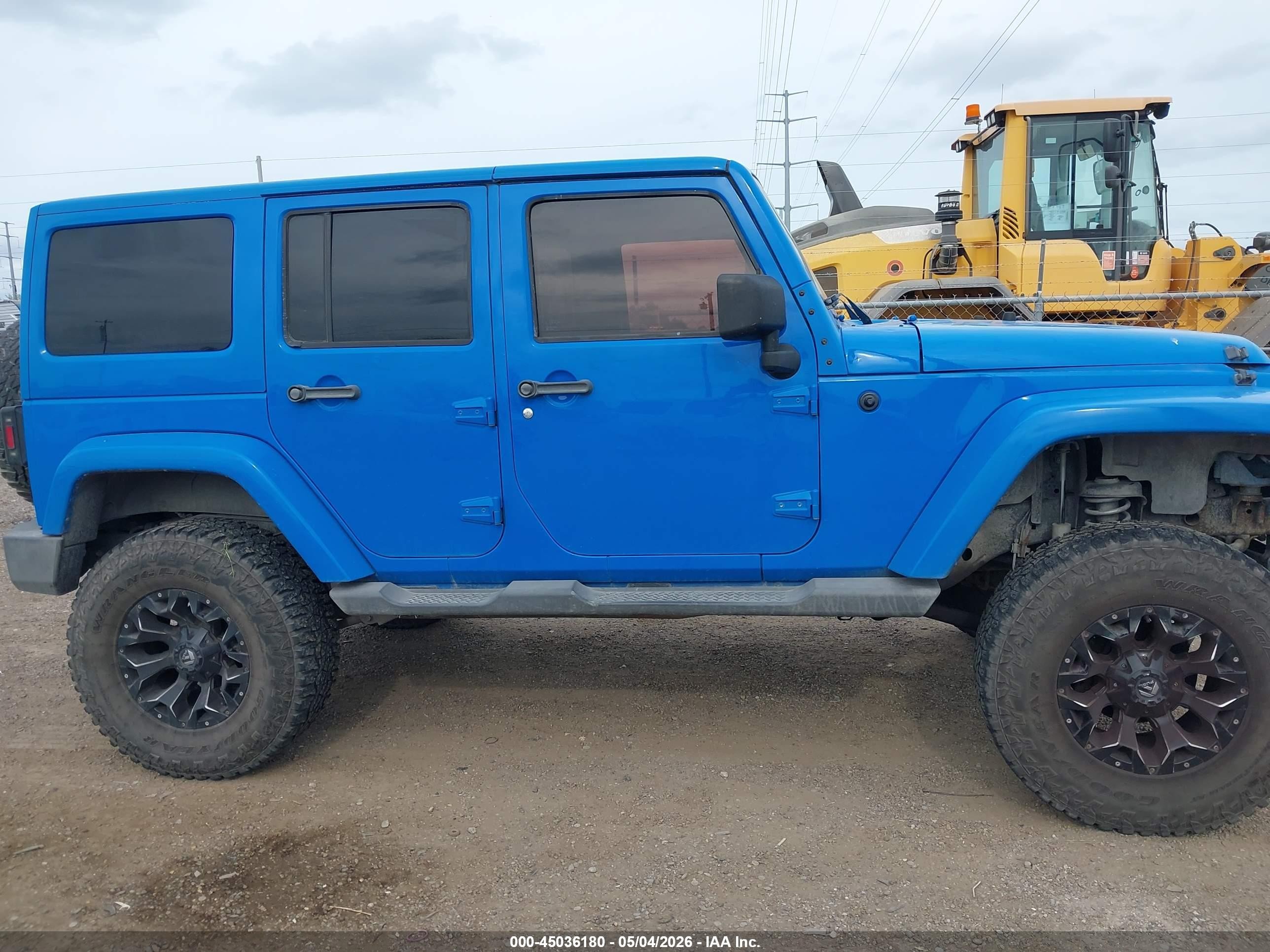 2011 Jeep Wrangler Unlimited Sahara Blue vin: 1J4BA5H15BL559216