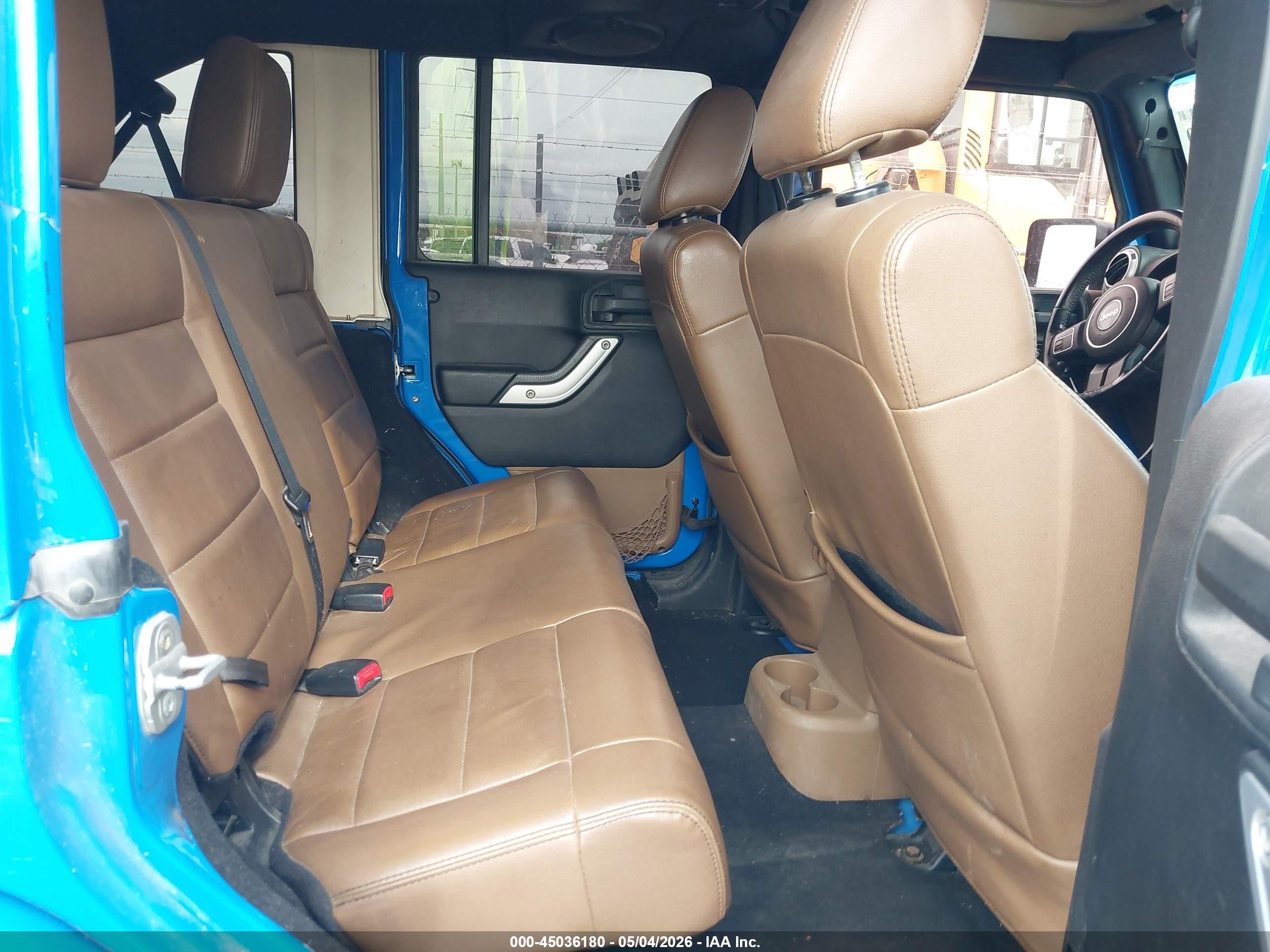 2011 Jeep Wrangler Unlimited Sahara Blue vin: 1J4BA5H15BL559216