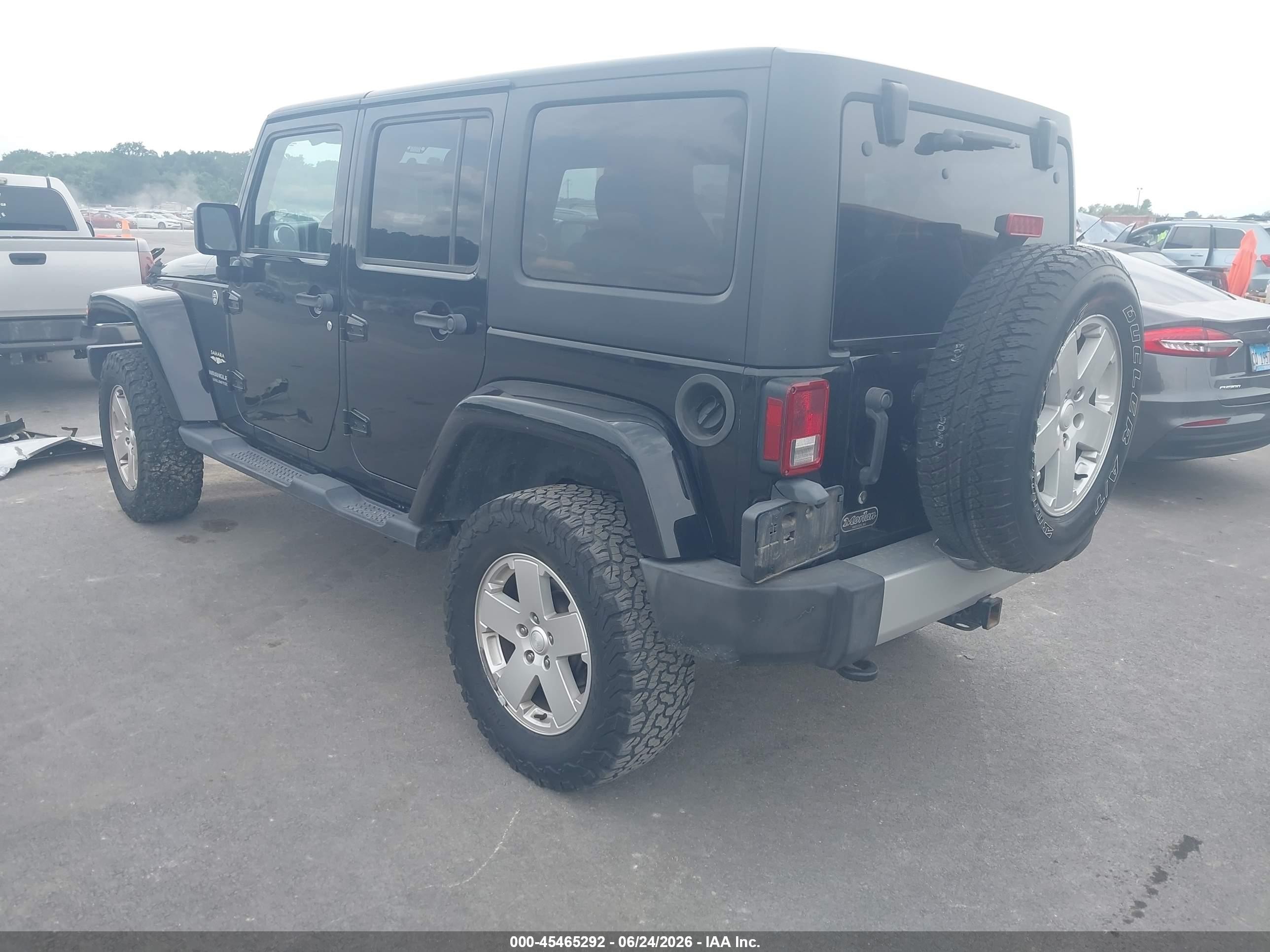 2011 Jeep Wrangler Unlimited Sahara Black vin: 1J4BA5H15BL559782