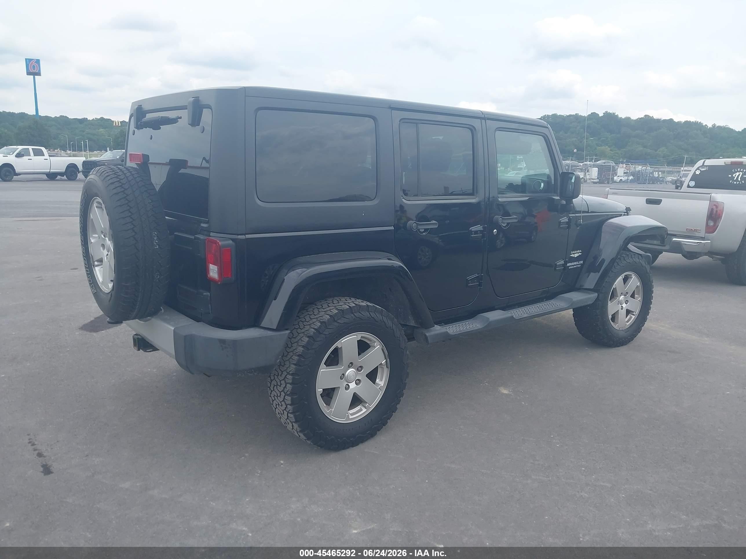 2011 Jeep Wrangler Unlimited Sahara Black vin: 1J4BA5H15BL559782