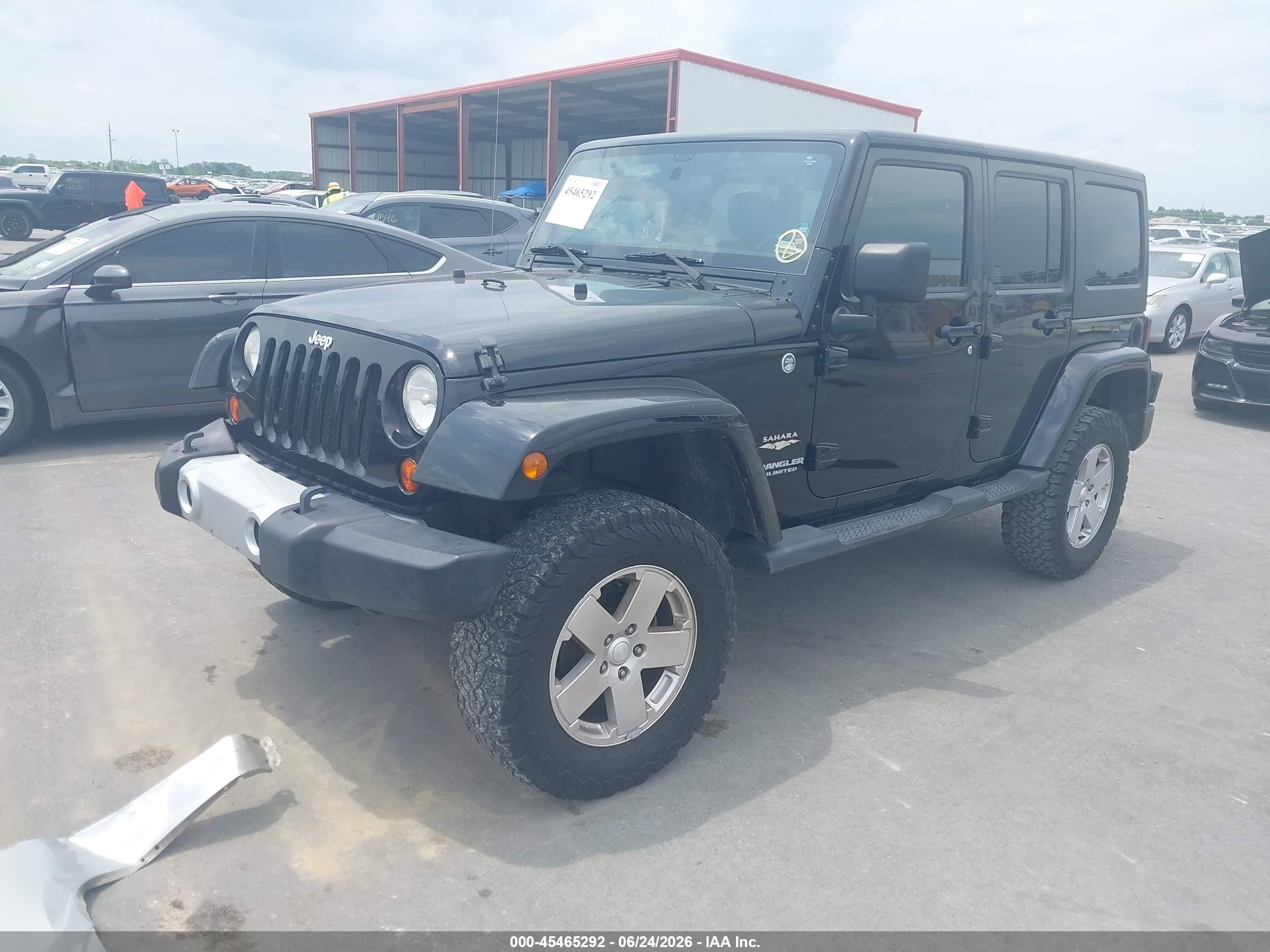 2011 Jeep Wrangler Unlimited Sahara Black vin: 1J4BA5H15BL559782