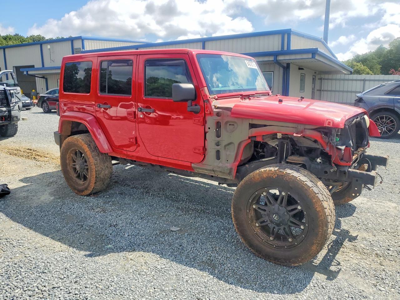 2011 Jeep Wrangler Unlimited Sahara Red vin: 1J4BA5H15BL638336