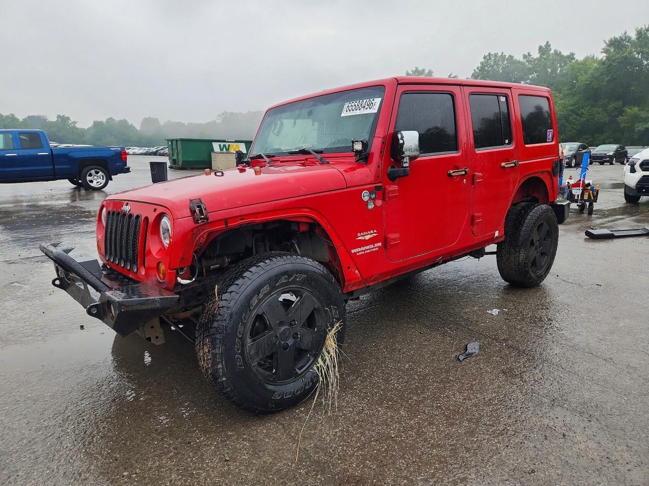 2011 Jeep Wrangler Unlimited Sahara Красный vin: 1J4BA5H15BL638496