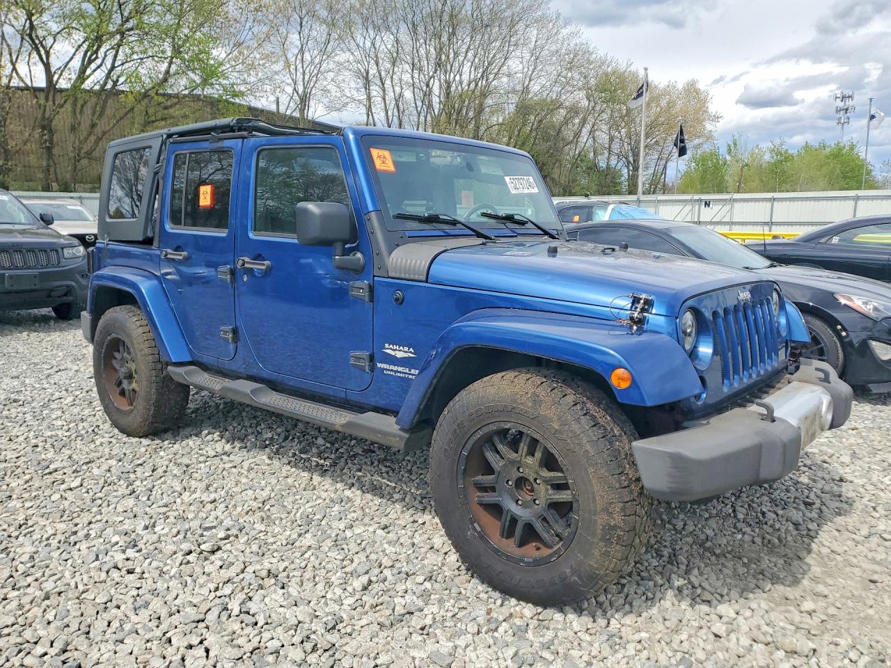 2010 Jeep Wrangler Unlimited Sahara Синий vin: 1J4BA5H16AL197847