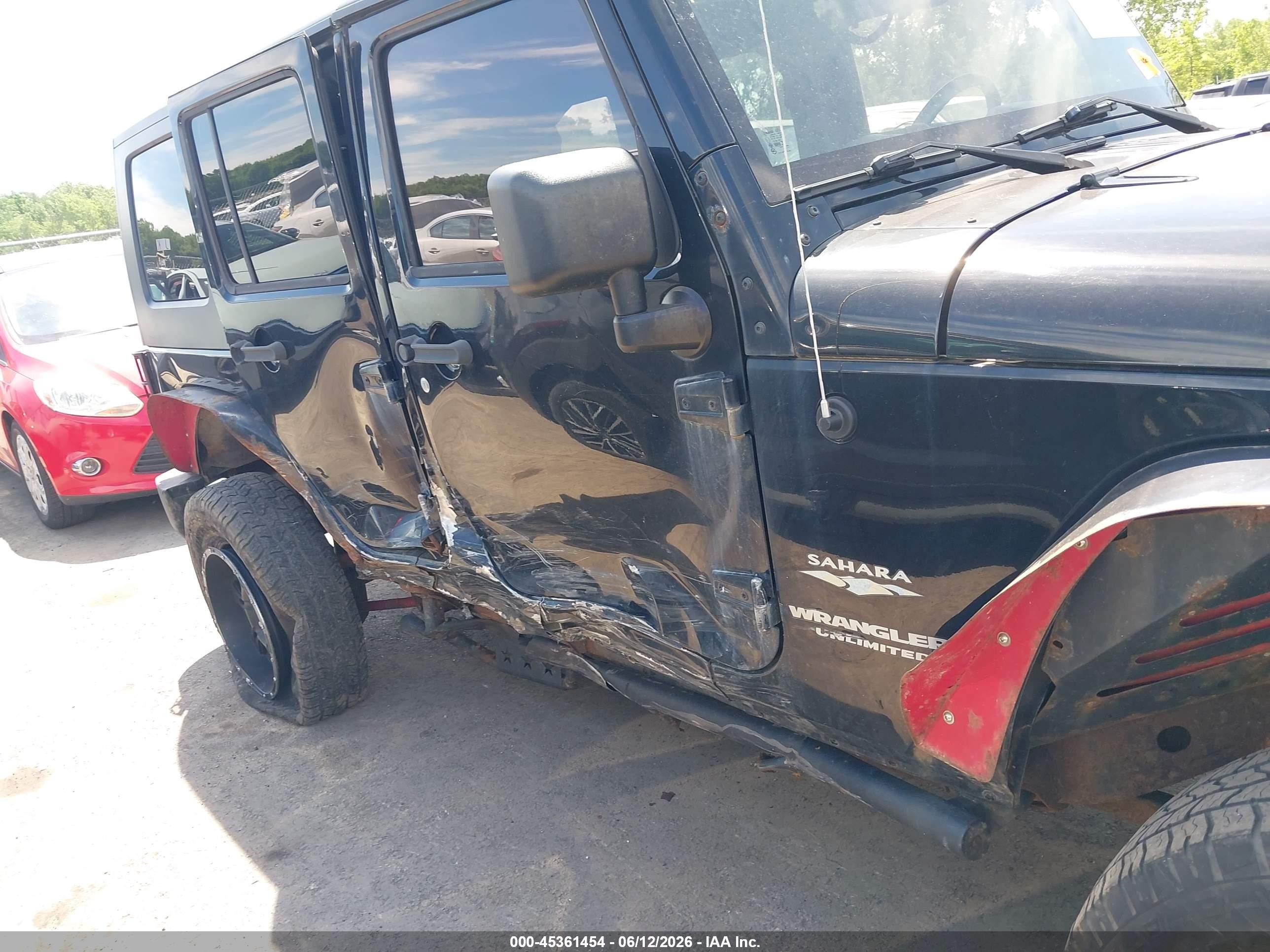 2010 Jeep Wrangler Unlimited Sahara Black vin: 1J4BA5H17AL220293