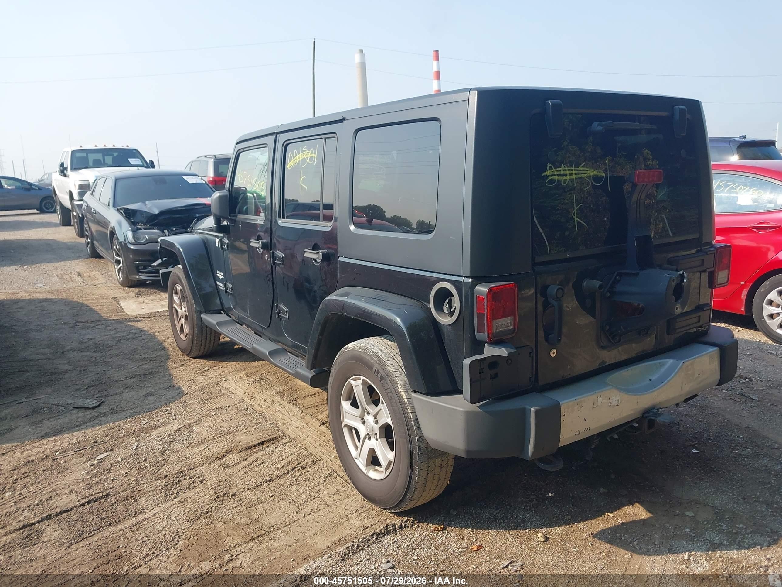 2010 Jeep Wrangler Unlimited Sahara Black vin: 1J4BA5H17AL221301