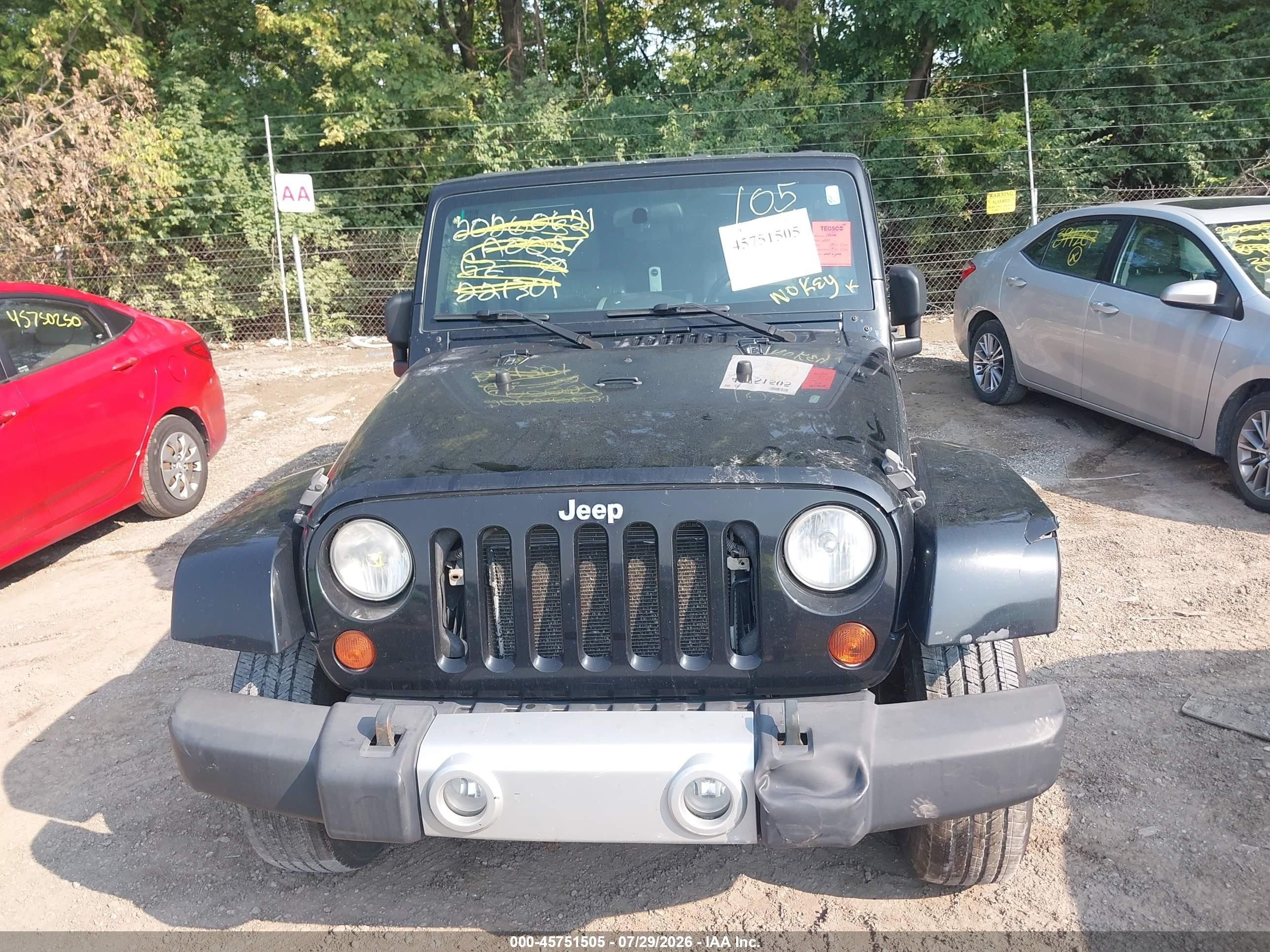 2010 Jeep Wrangler Unlimited Sahara Black vin: 1J4BA5H17AL221301