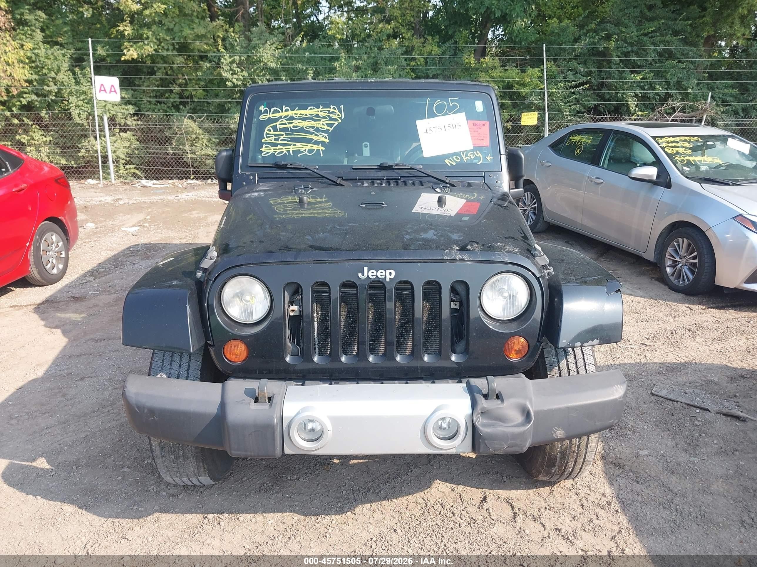 2010 Jeep Wrangler Unlimited Sahara Black vin: 1J4BA5H17AL221301