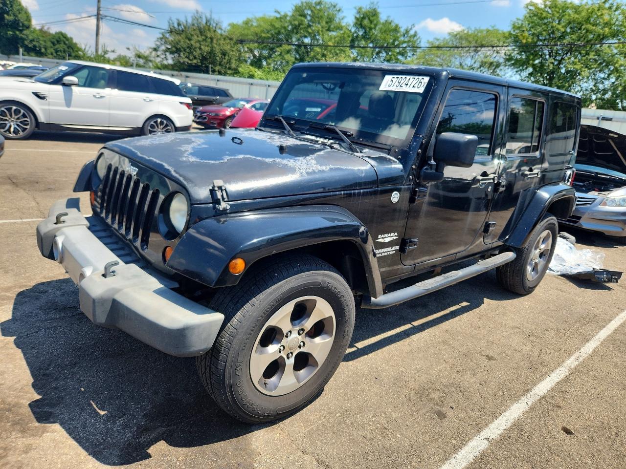 2011 Jeep Wrangler Unlimited Sahara Черный vin: 1J4BA5H17BL616158