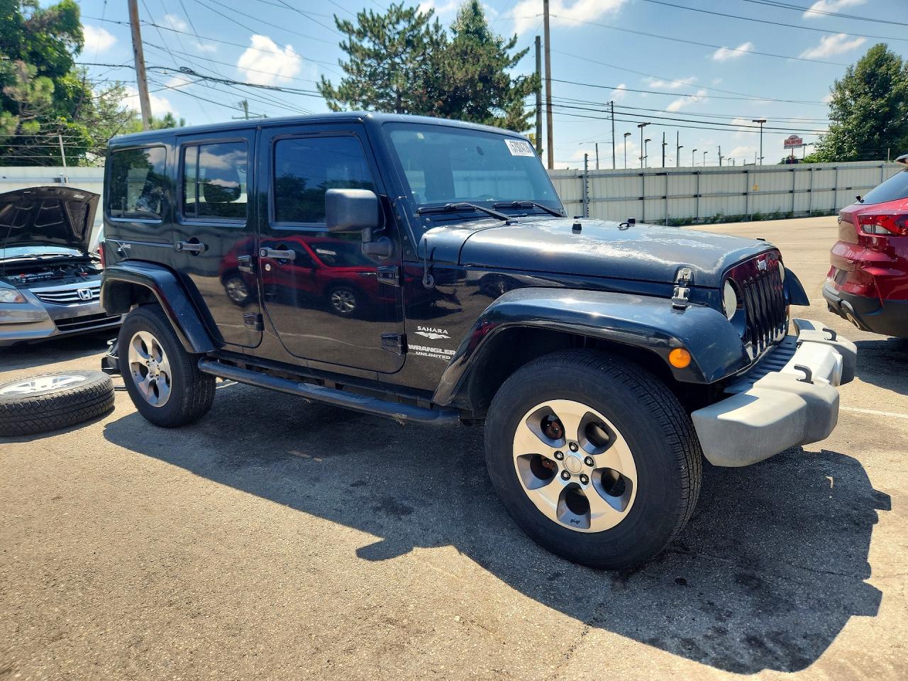 2011 Jeep Wrangler Unlimited Sahara Черный vin: 1J4BA5H17BL616158