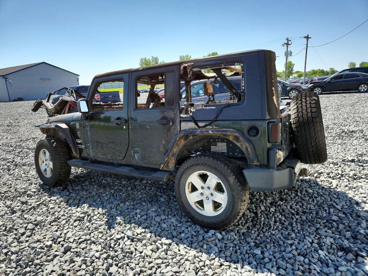 2010 Jeep Wrangler Unlimited Sahara Пожар vin: 1J4BA5H18AL173047