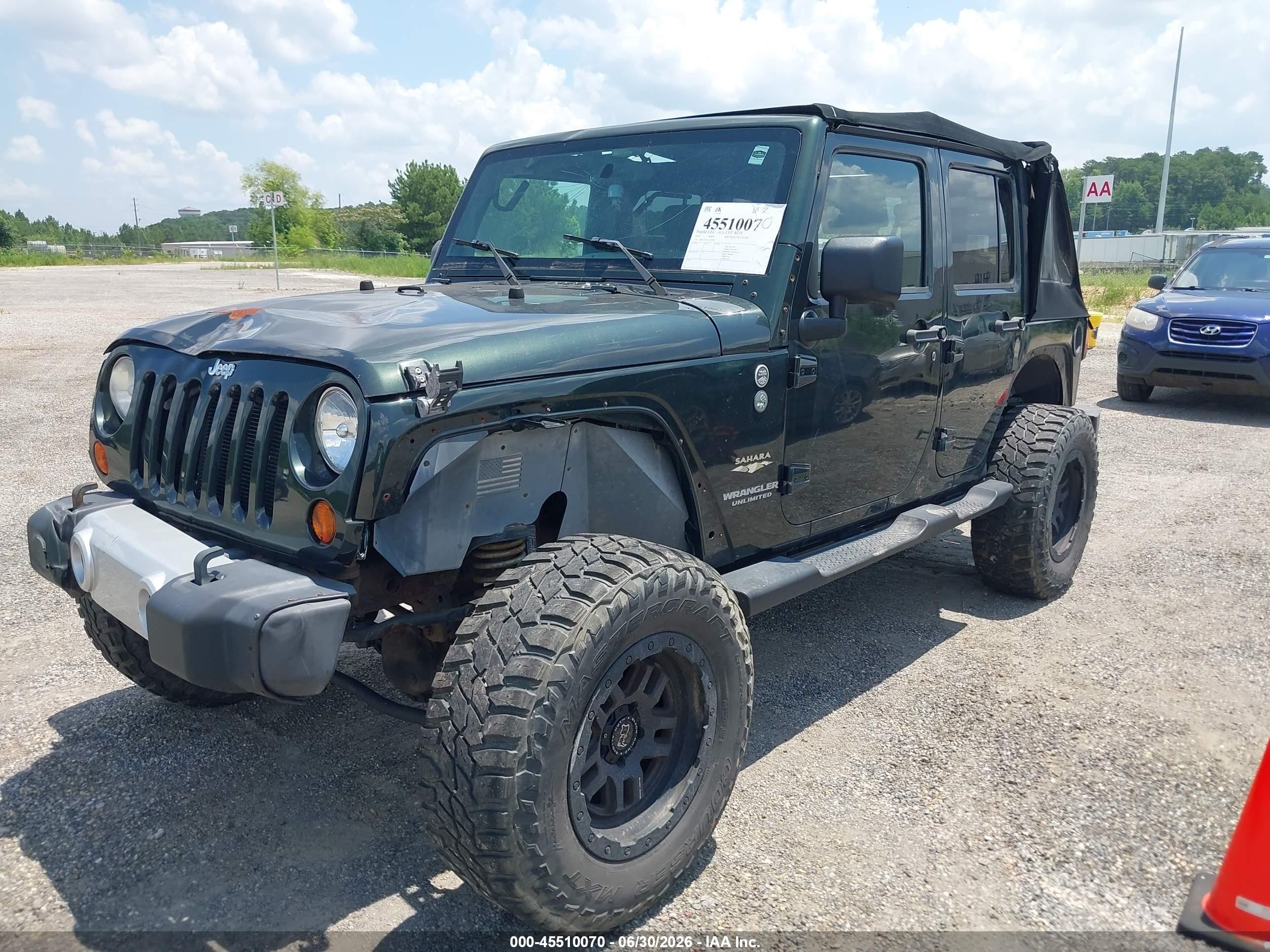 2010 Jeep Wrangler Unlimited Sahara Black vin: 1J4BA5H18AL198787