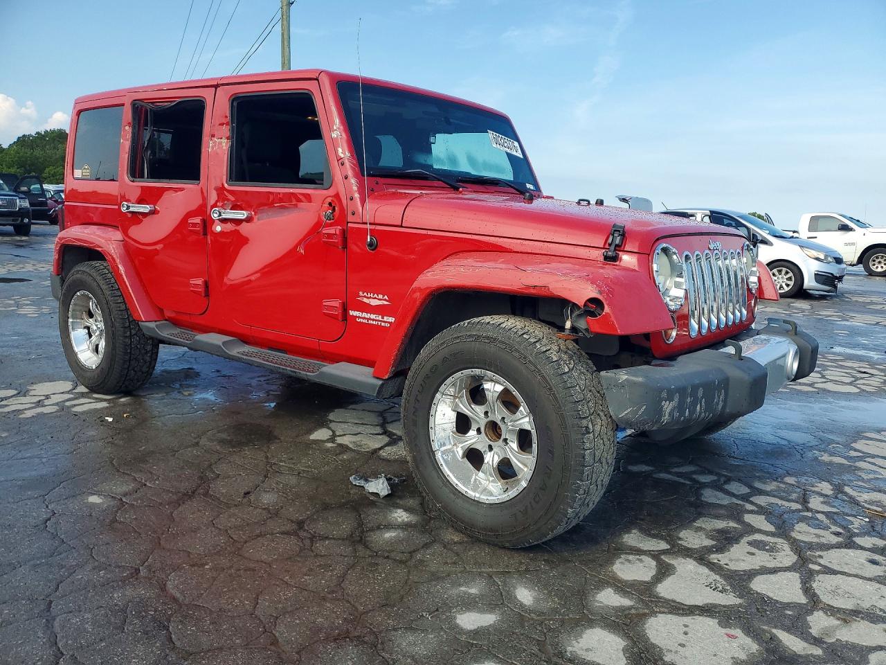 2011 Jeep Wrangler Unlimited Sahara Red vin: 1J4BA5H18BL522791
