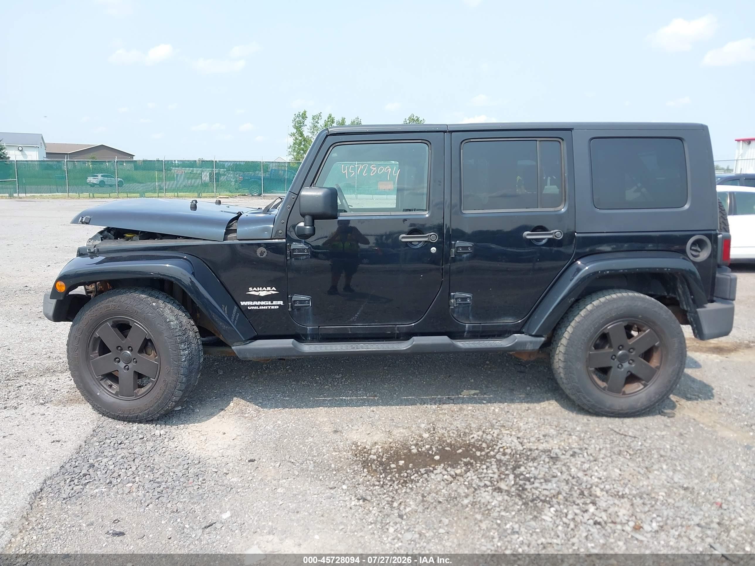 2010 Jeep Wrangler Unlimited Sahara Black vin: 1J4BA5H19AL163868
