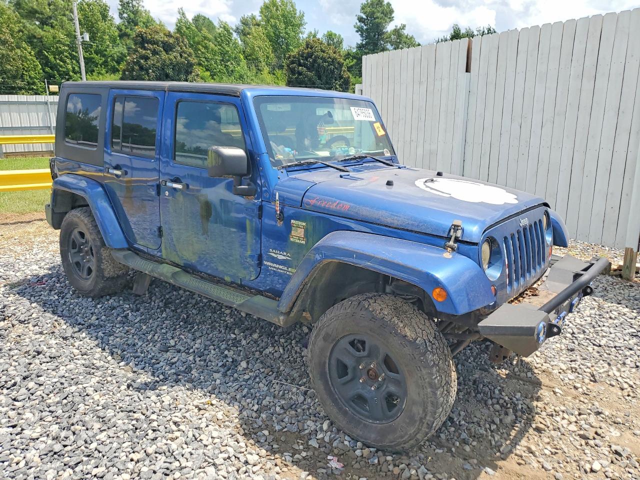 2010 Jeep Wrangler Unlimited Sahara Blue vin: 1J4BA5H19AL209926
