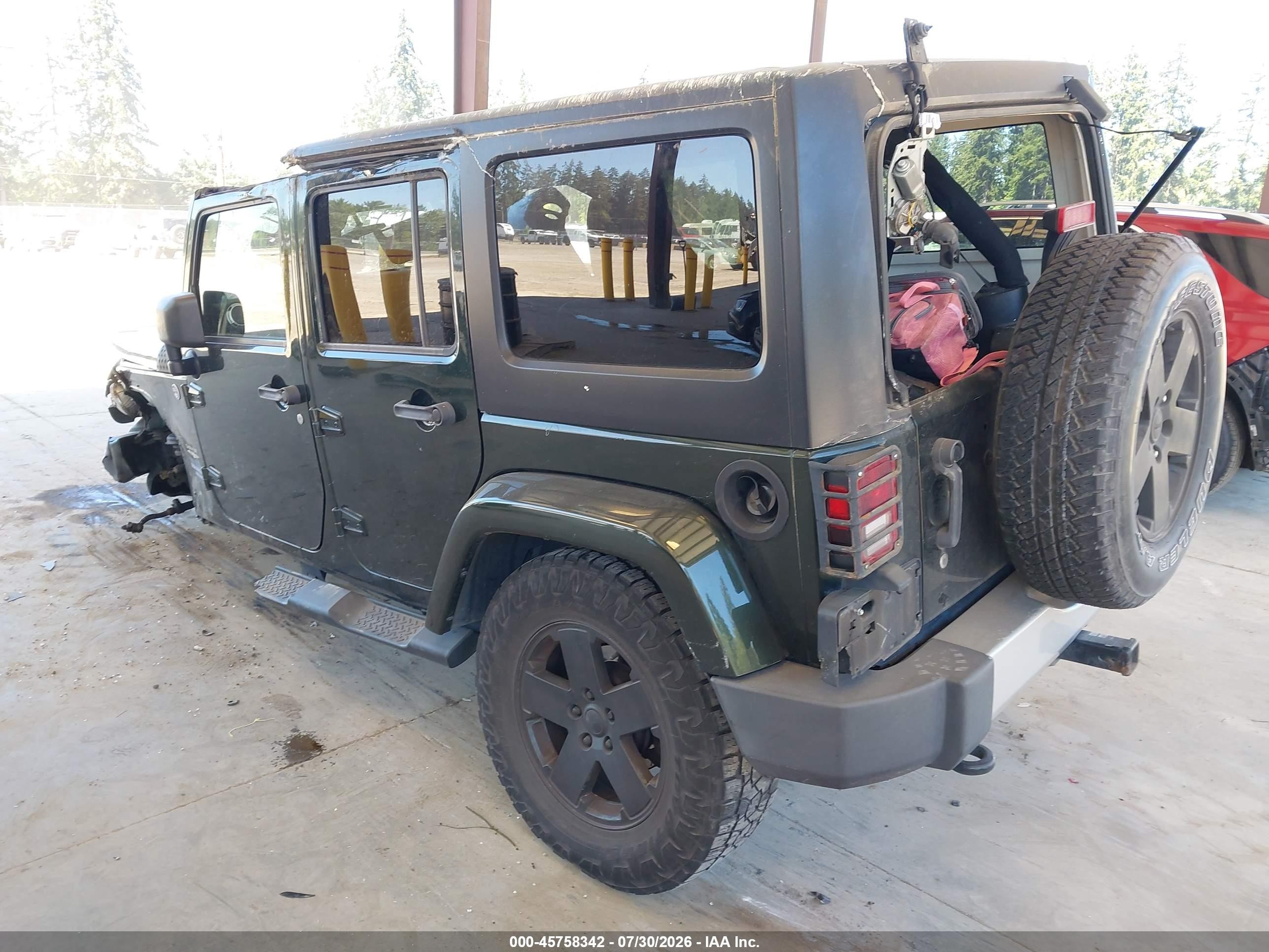 2011 Jeep Wrangler Unlimited Sahara Black vin: 1J4BA5H19BL518474