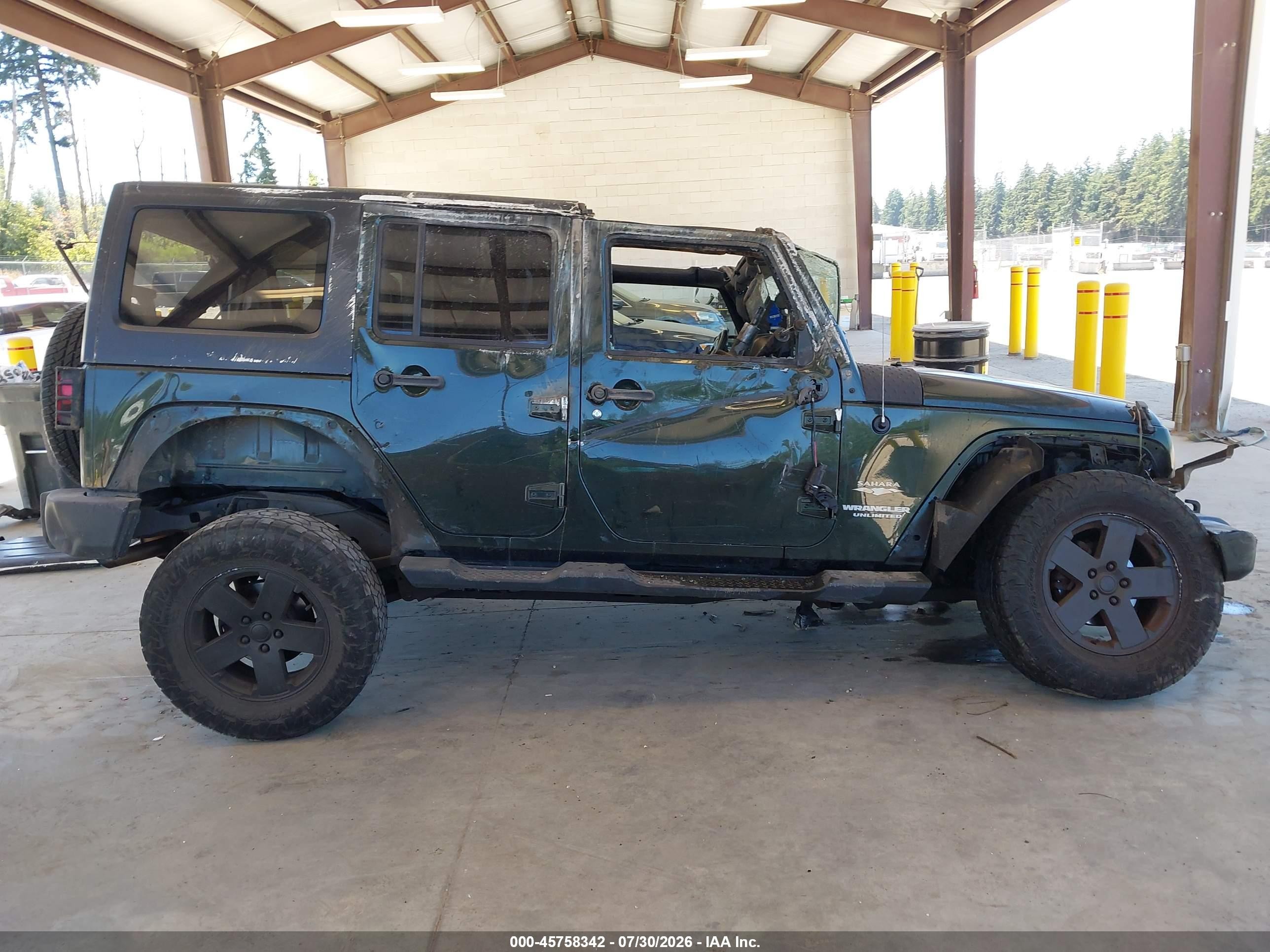 2011 Jeep Wrangler Unlimited Sahara Black vin: 1J4BA5H19BL518474