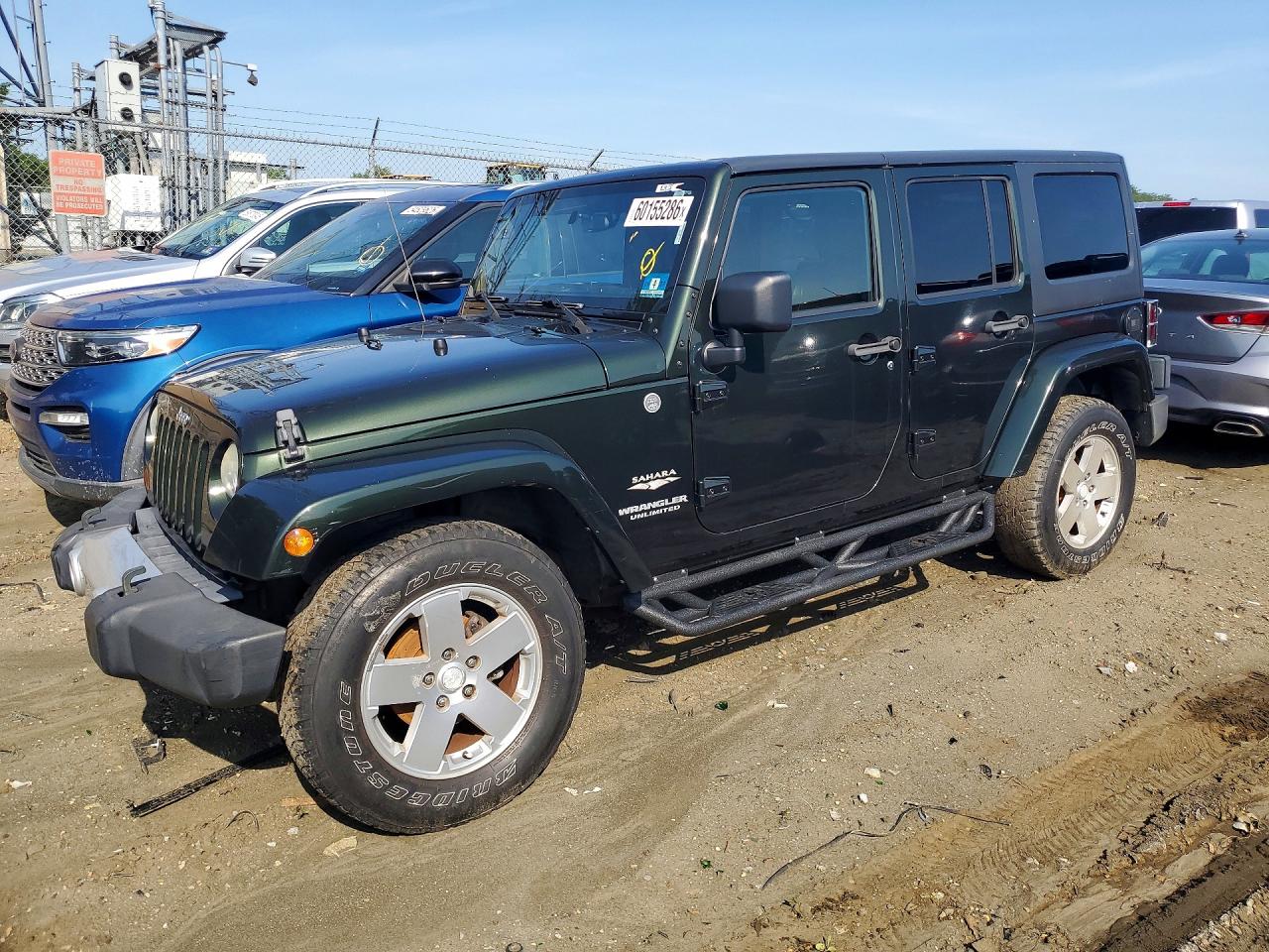 2011 Jeep Wrangler Unlimited Sahara Зеленый vin: 1J4BA5H1XBL532660