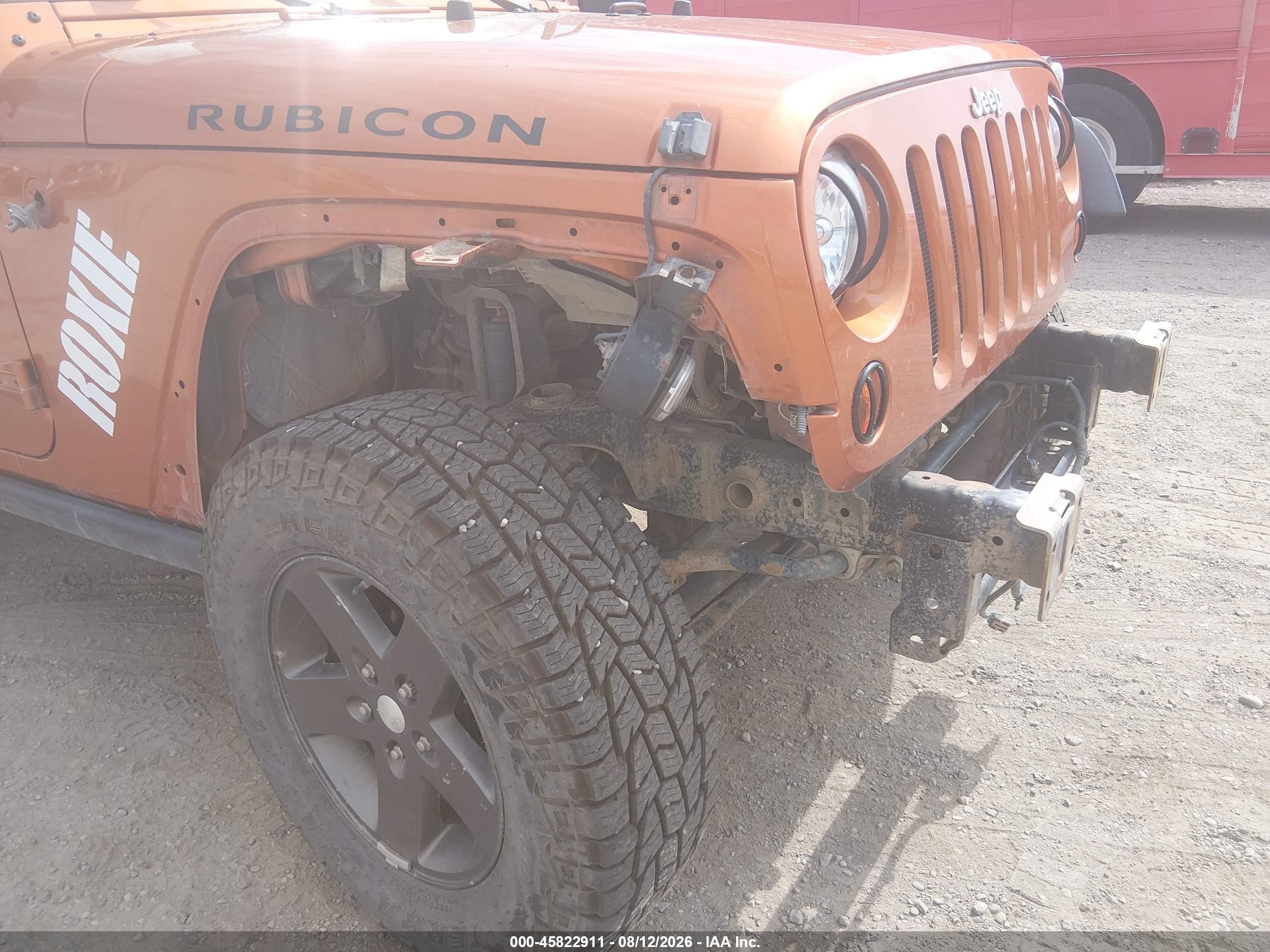 2011 Jeep Wrangler Rubicon Orange vin: 1J4BA6D12BL546192