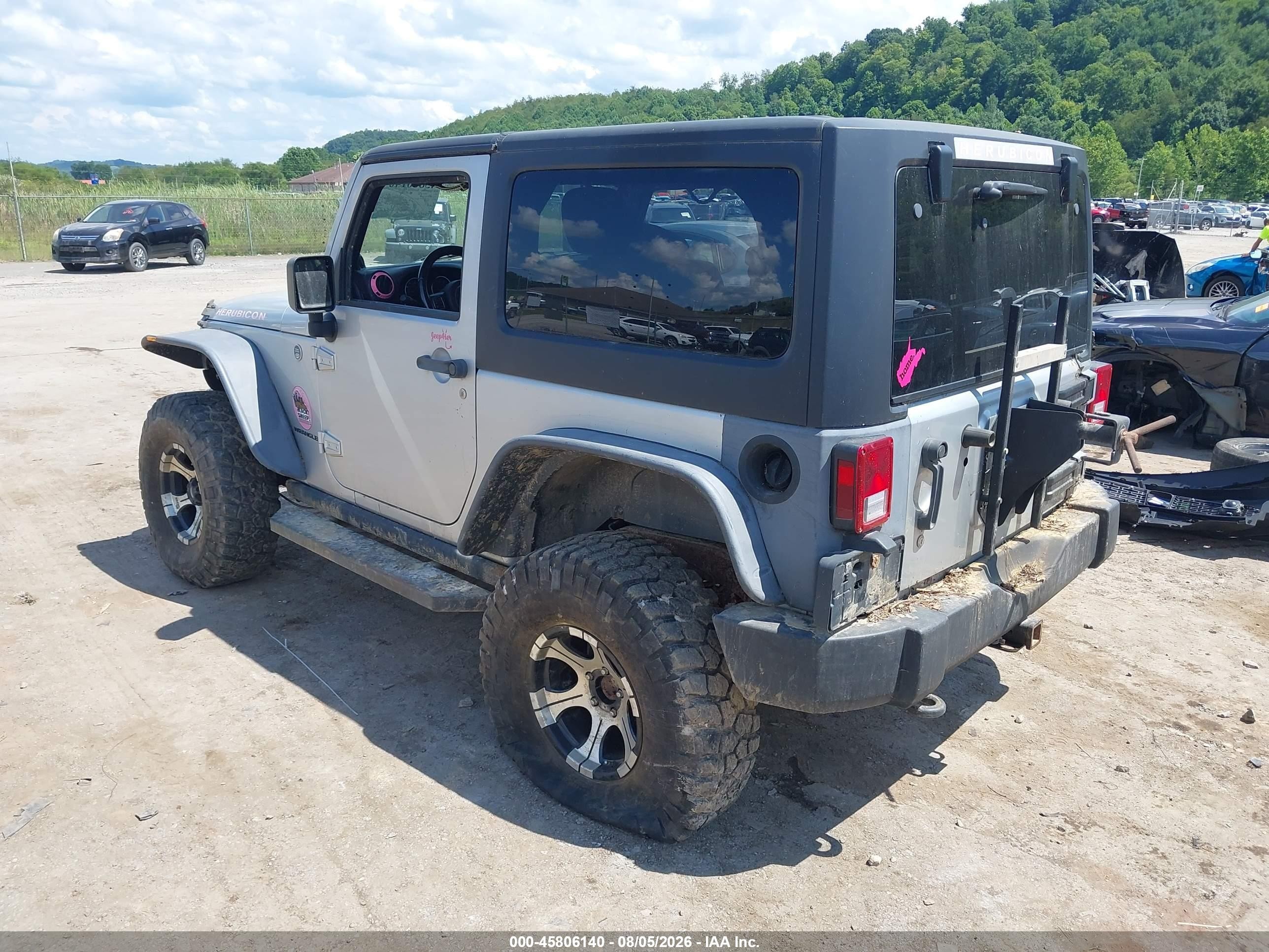2011 Jeep Wrangler Rubicon Серебряный vin: 1J4BA6D17BL520610